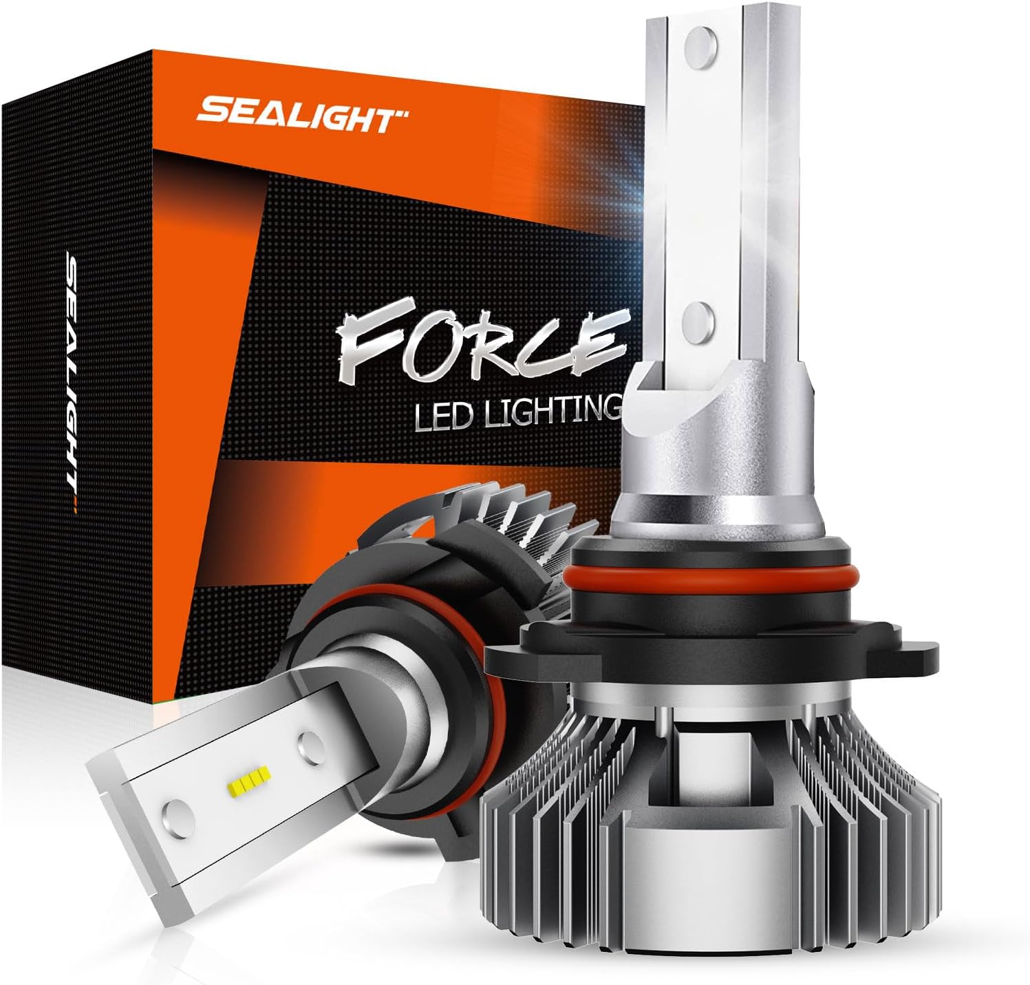 SEALIGHT H10 LED Fog Light Bulbs, 400% Brightness 6000K White 9145 9140 Fog Lights Led Bulb, Strong Penetration, Plug And Play, DRL 9045 Fog Bulb Replacement for Cars, IP68 Waterproof, Pack of 2