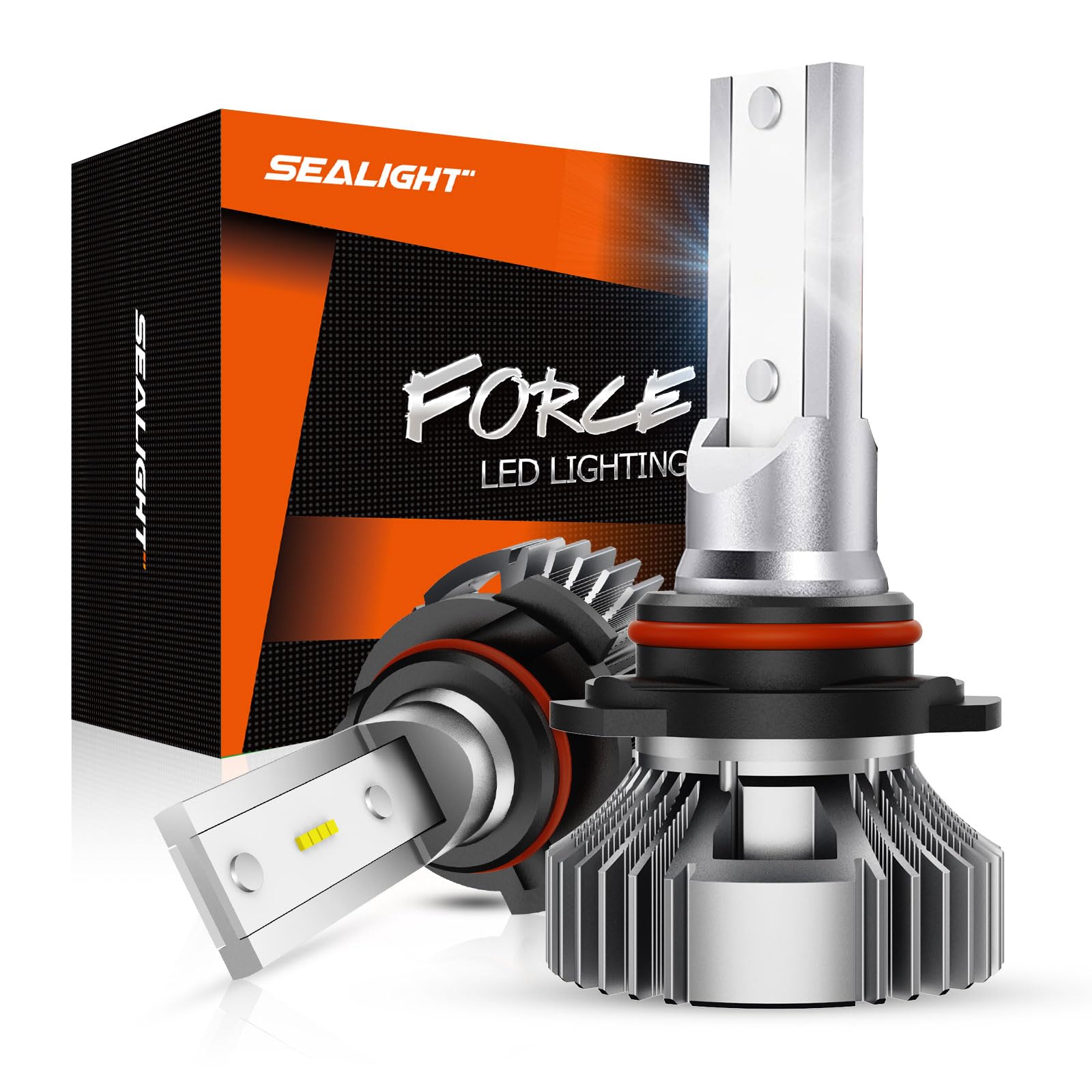 SEALIGHT H10 LED Fog Light Bulbs, 400% Brightness 6000K White 9145 9140 Fog Lights Led Bulb, Strong Penetration, Plug And Play, DRL 9045 Fog Bulb Replacement for Cars, IP68 Waterproof, Pack of 2