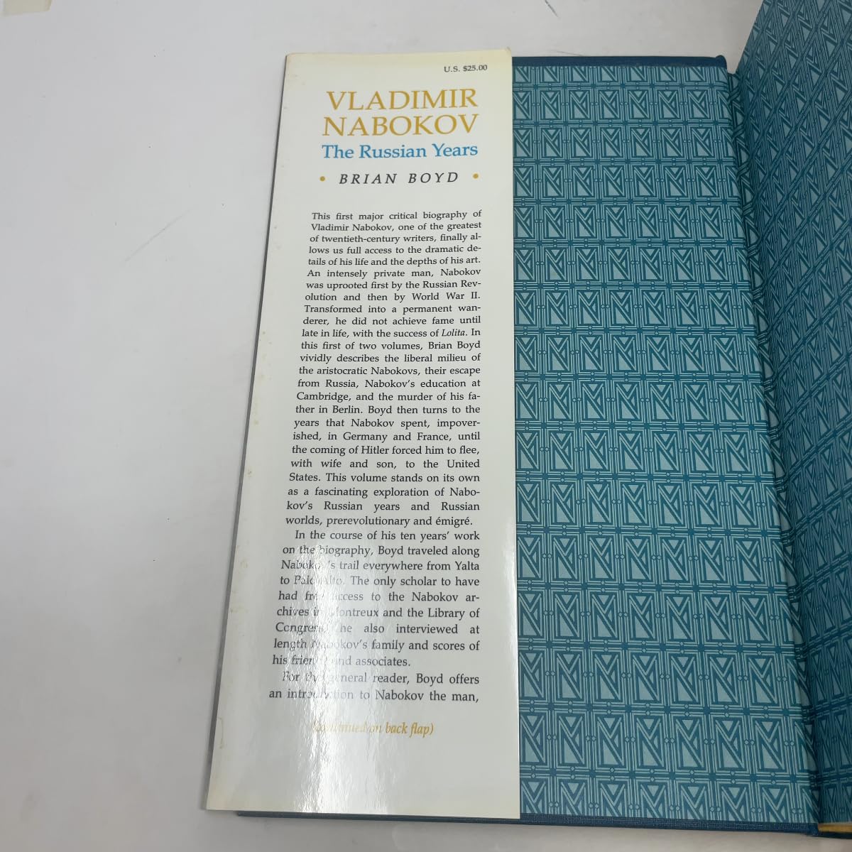 Vladimir Nabokov: The Russian Years