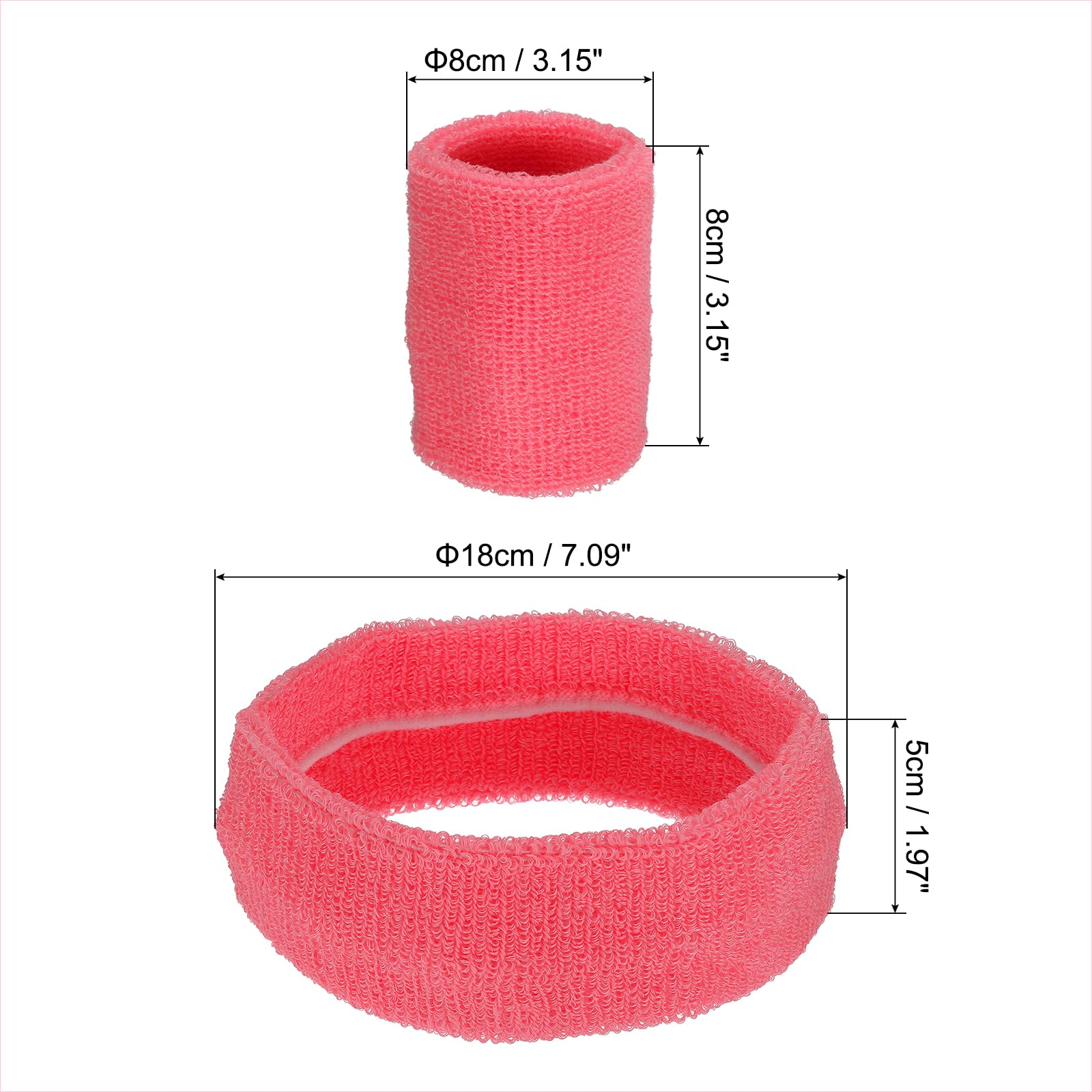 PATIKIL Sweatbands Headband Wristband - Image 2