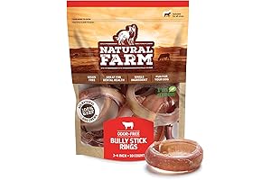 Odor Free Bully Sticks Ring-Shaped: Unparalleled Beef Treats for Small to Medium Chewers