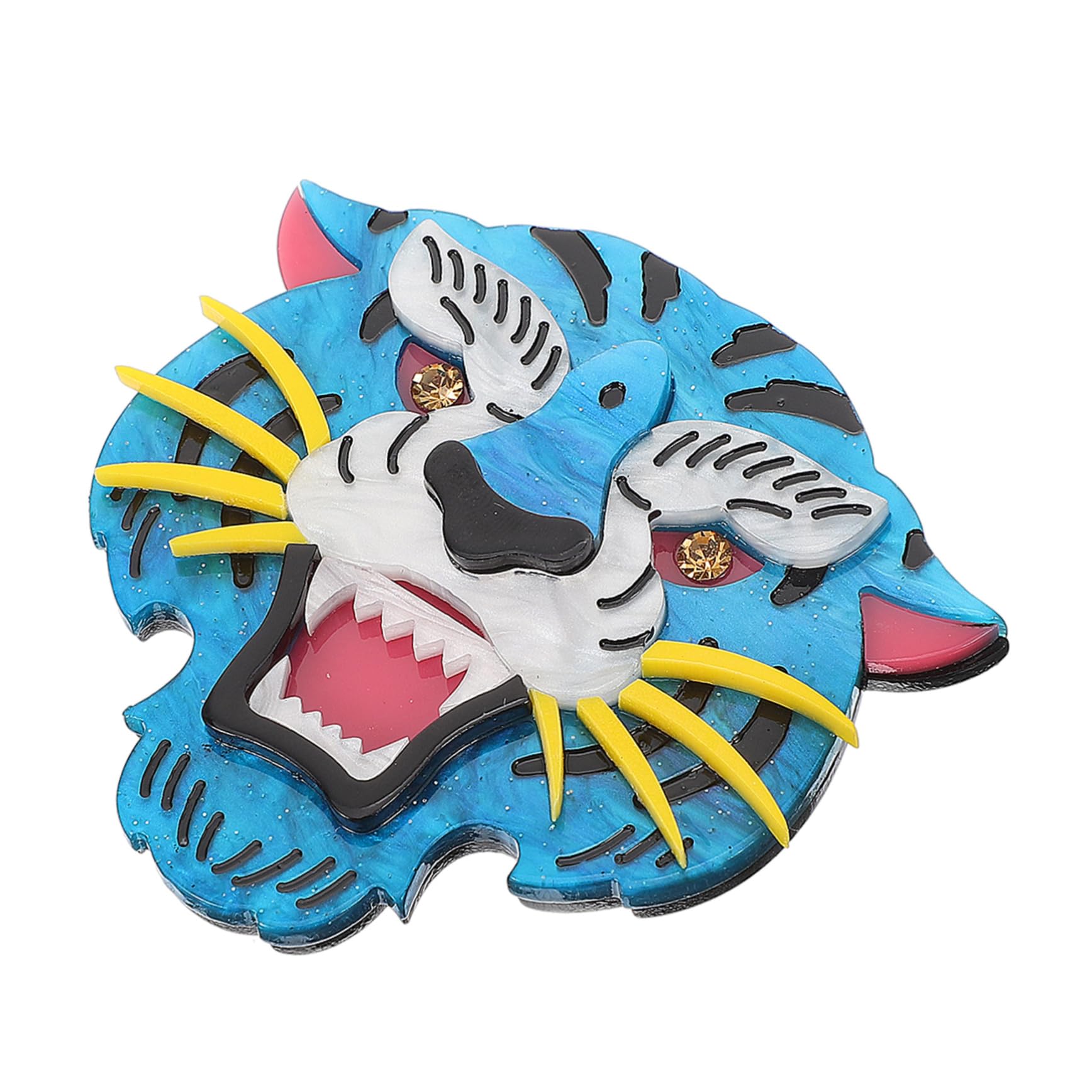 FRCOLOR Tiger Brosche Mädchen Taschenbrosche Anstecknadeln Taschenbrosche Für Frauen Anstecknadeln Rückseite Cartoon Süße Taschennadeln Pullover Clips Für Strickjacken