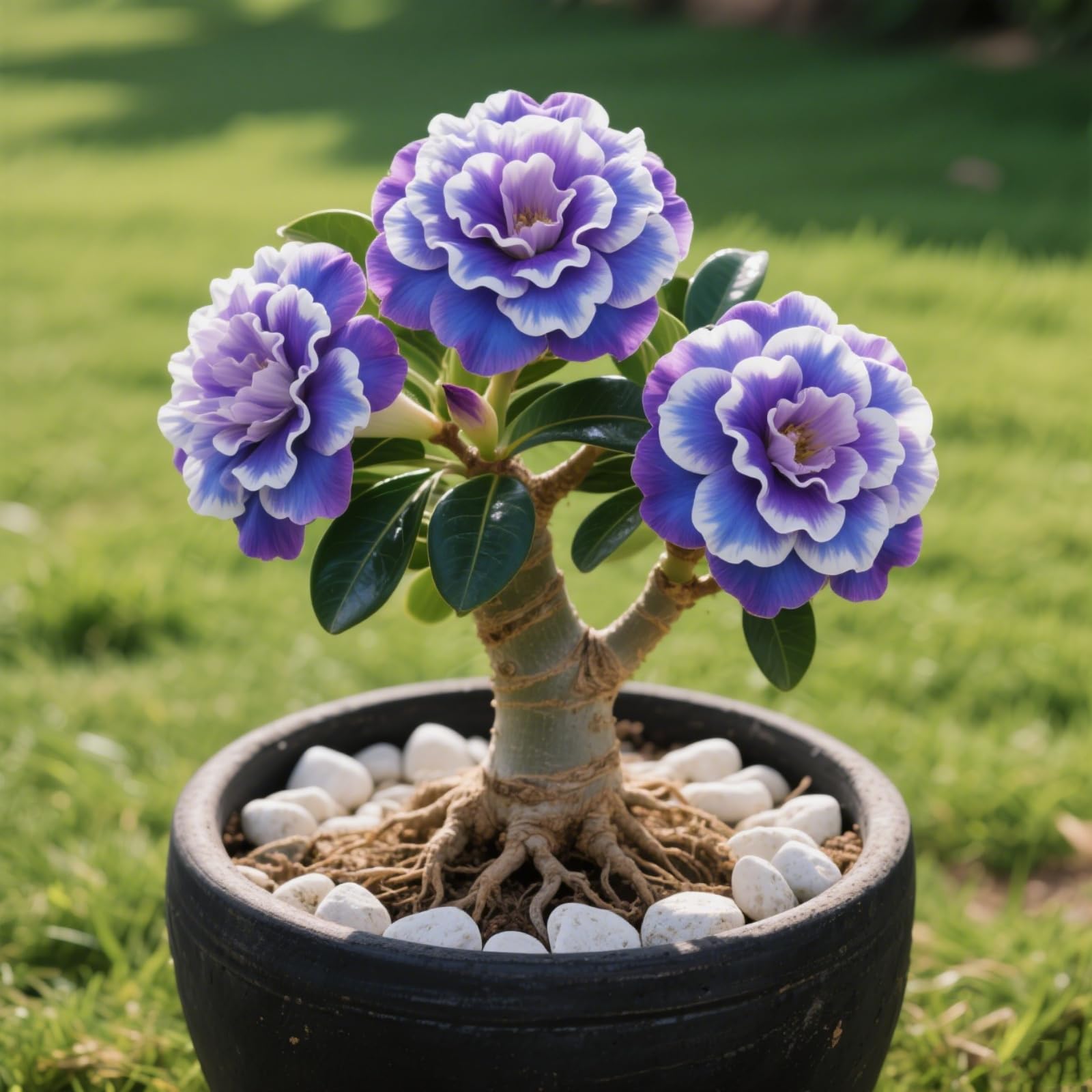 Desert Rose/Double-Flowered Desert Rose-Hardy Perennial,Desert Rose Plants UK, Excellent Display-A-5 Bulbs