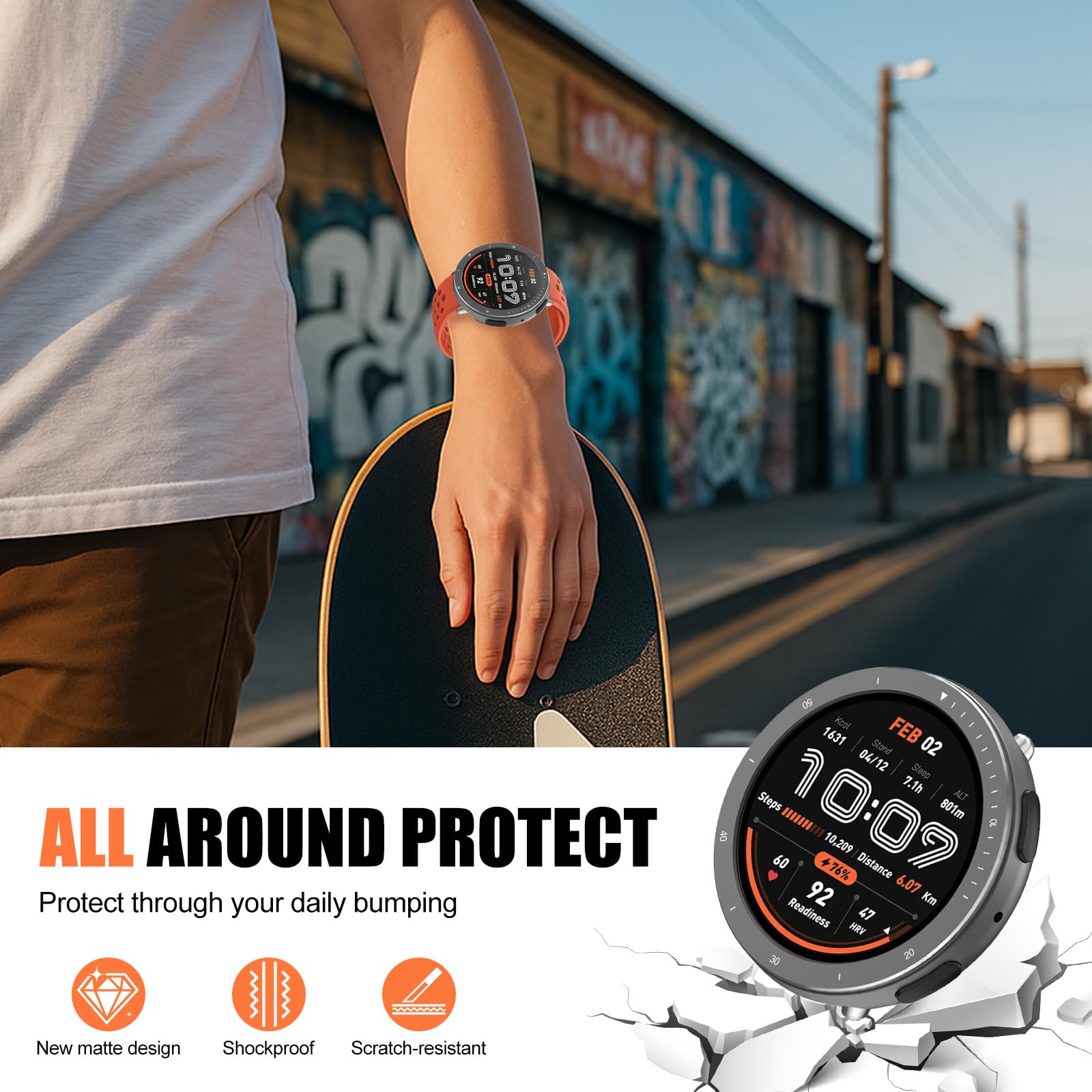 Pulseira De Silicone Macio Jelly Color Sport Para Amazfit Active 2 Active 2 Square I.883704297