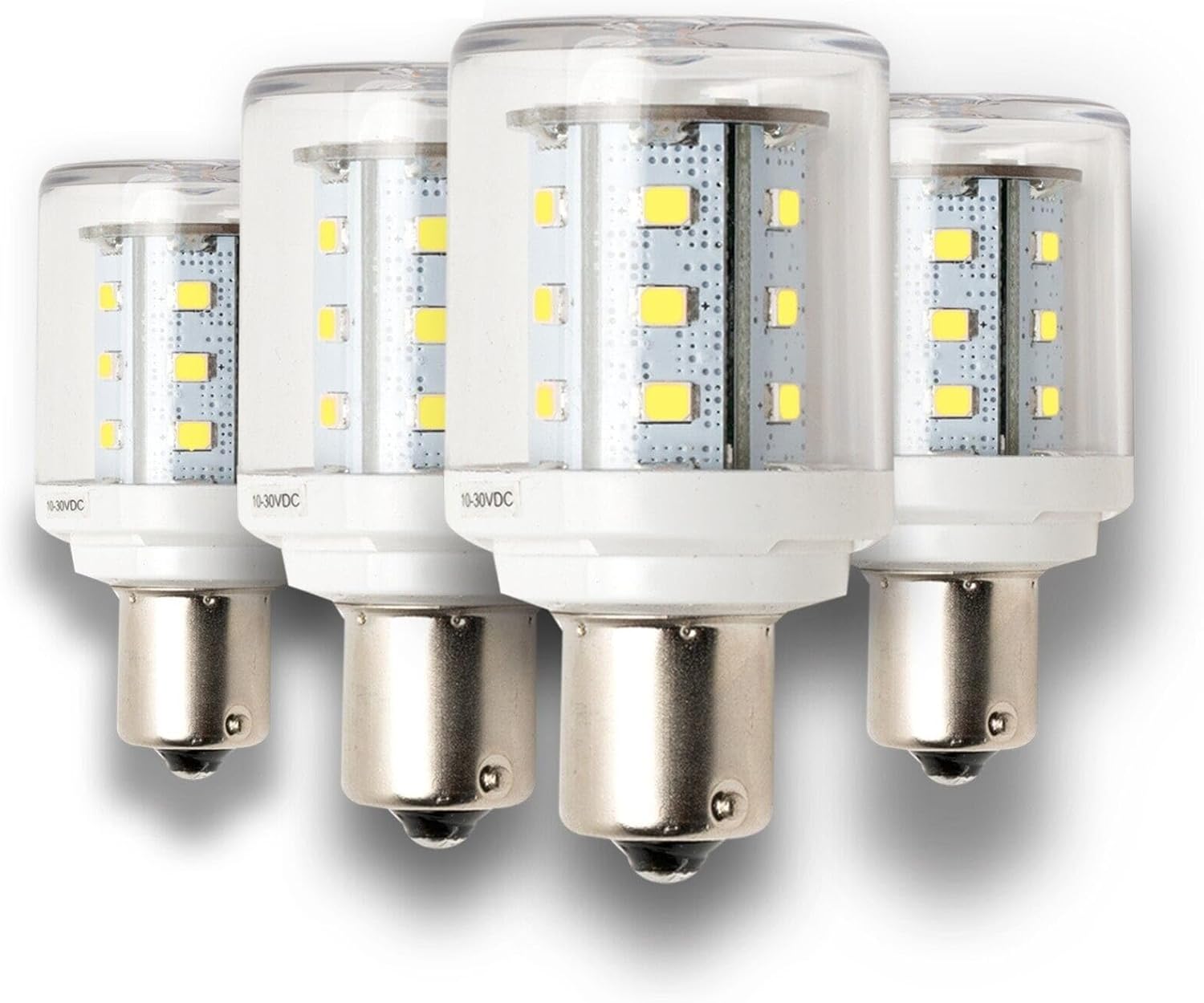 LLB115624CWCC4 4x 1156/1141 Interior Light bulb RV Trailer 6500K Cool W 10-30V LL-B1156-24CW-CC-4