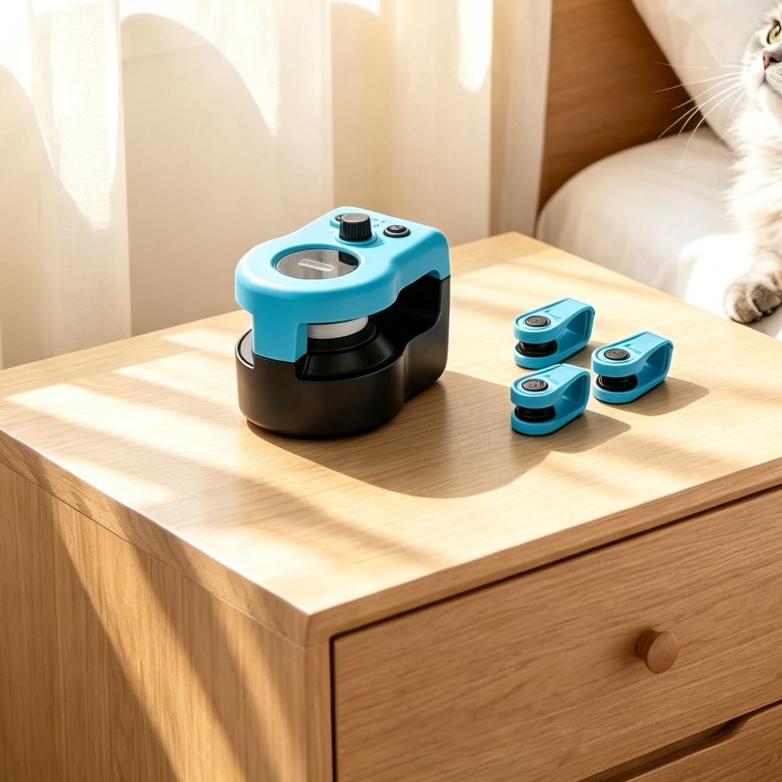 Juguete con Control Remoto Velocidad Ajustable Juguete con Plumas Eléctrico para Gatitos, Interiores, Hogar