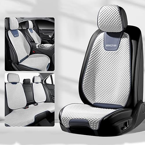 Miniatura 10 de Fundas de asiento de automóvil para Ford Mustang Mach-E, cojines de asiento transpirables, cómodos protectores de asiento delanteros y traseros de 5