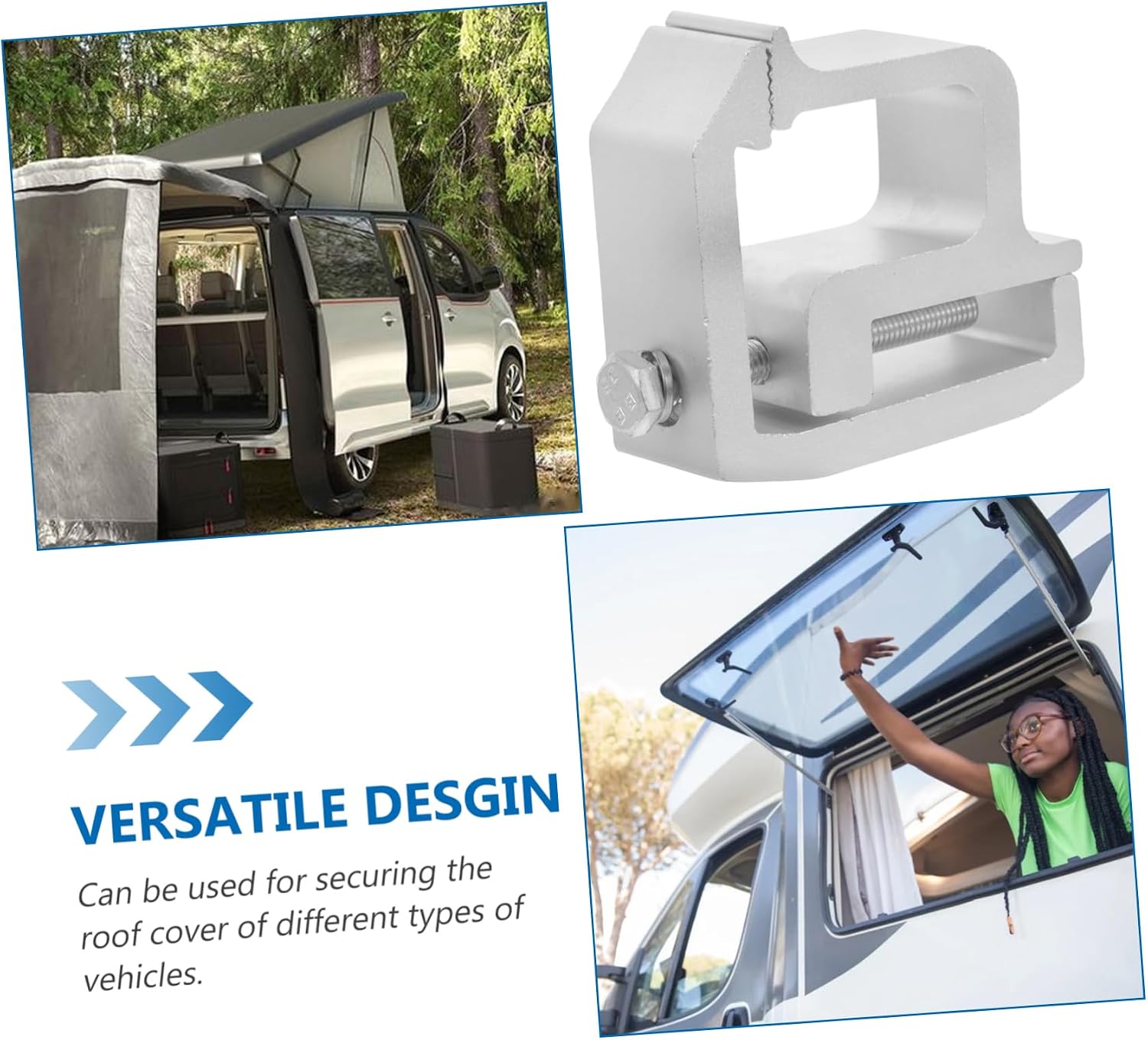 GLEAVI 2pcs Heavy Duty Alloy Truck Cap Mounting Clamps for Securely Fastening Camper Shells Easy Installation Design Versatile Use for Different Vehicle Roofs