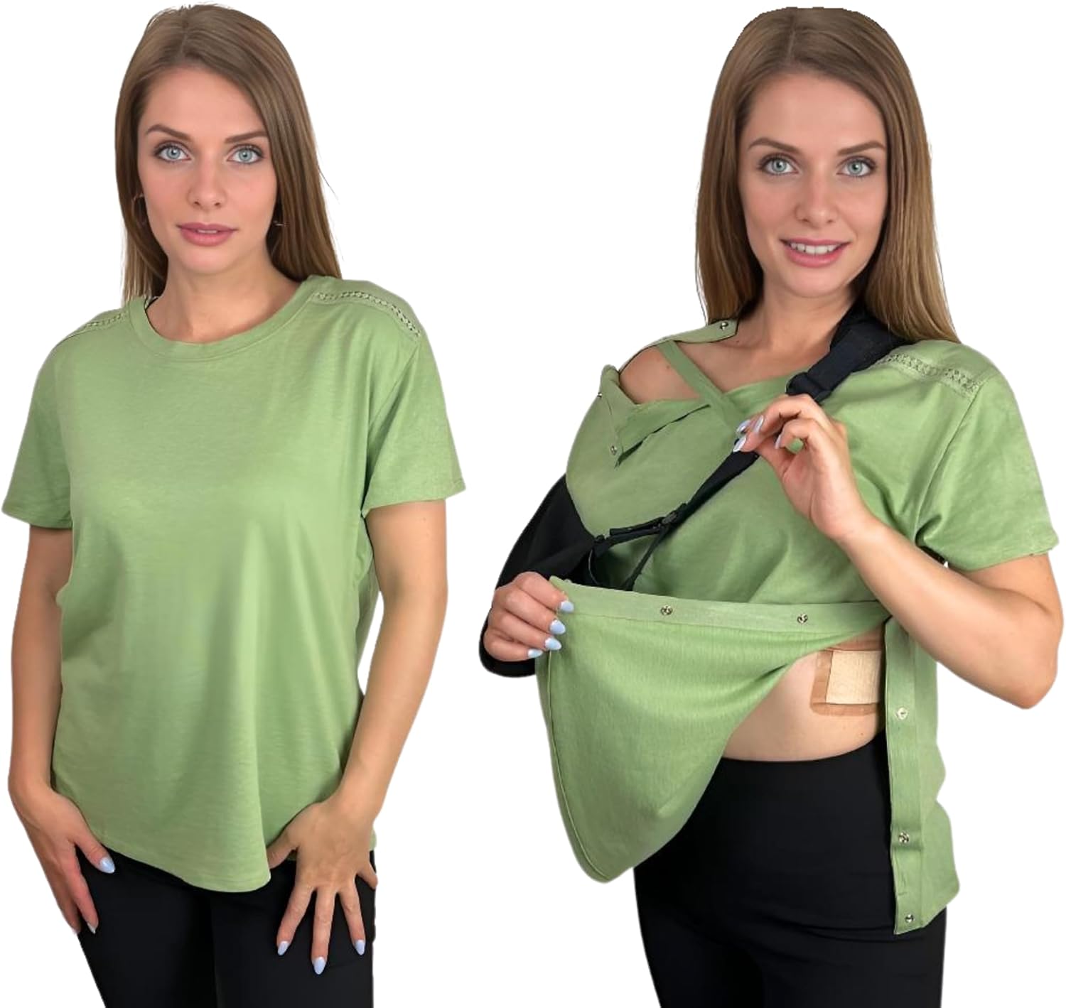 Inspired Comforts Post Shoulder Surgery Shirt for Women- Full Tearaway Adaptive Clothing