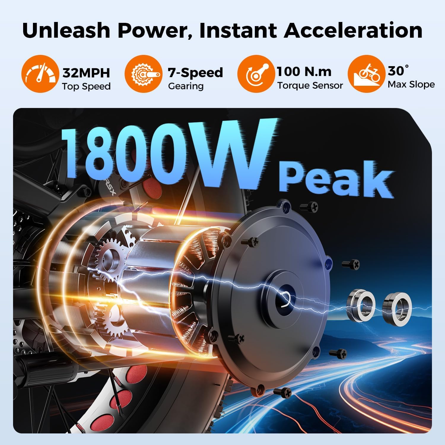 Heybike Mars 2.0 Foldable Electric Bike in black and grey, partially assembled