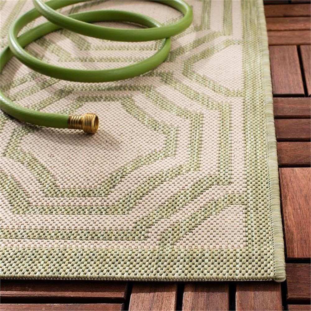 Pemberly Row Contemporary Indoor Outdoor Accent Rug, 2'7" x 5', Dark Green, Durable Jewel-Toned Mid-Sized Floor Coverage for Kitchens, Entryways, Living Rooms, or Patios
