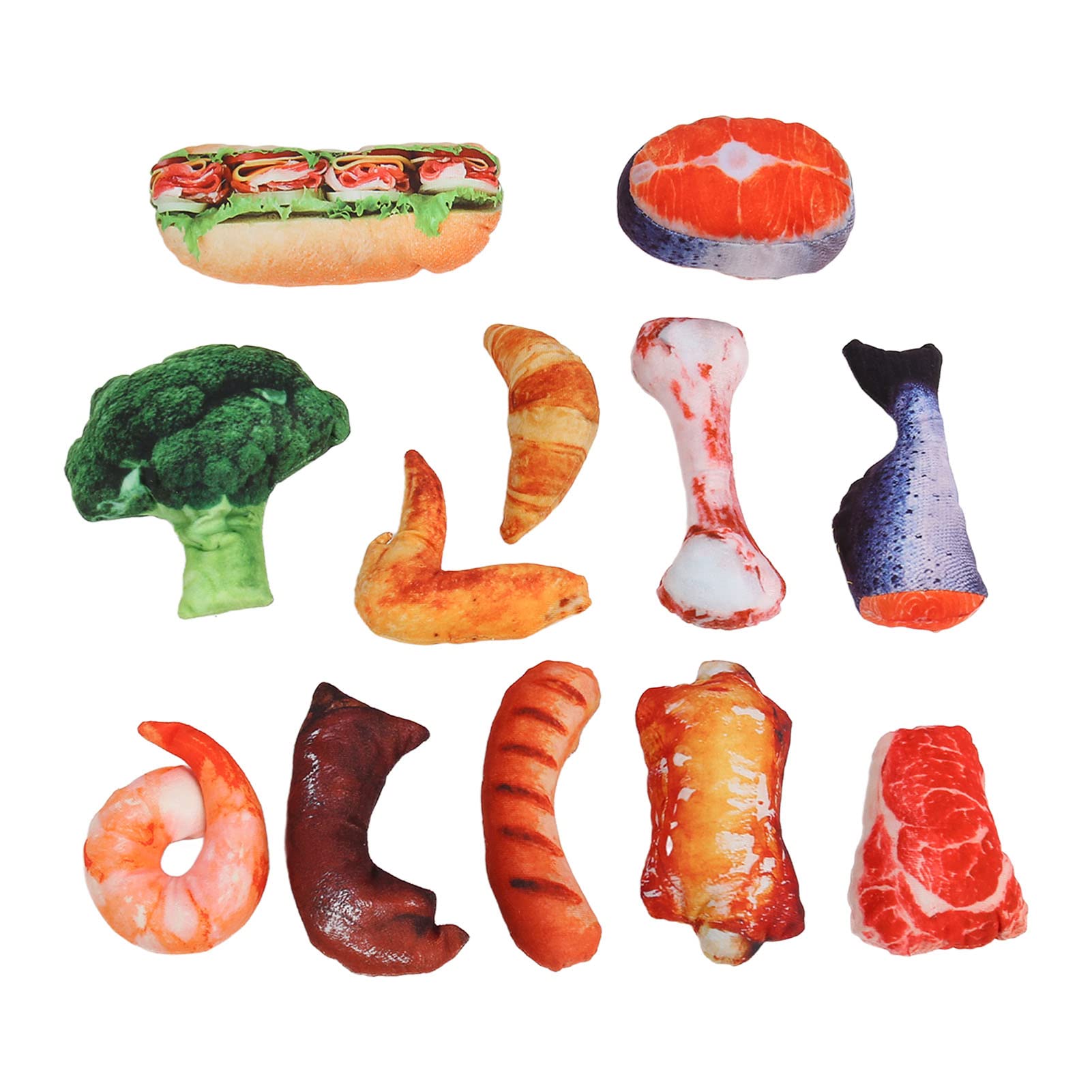 Amazon.co.jp: 食べ物の形のペットのおもちゃ、本物のような野菜、肉