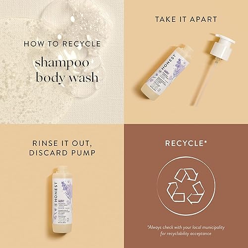 Miniatura 8 de The Honest Company Champú limpiador 2 en 1  gel de gel corporal suave para el bebé derivado natural sin lágrimas hipoalergénico lavanda calma 18