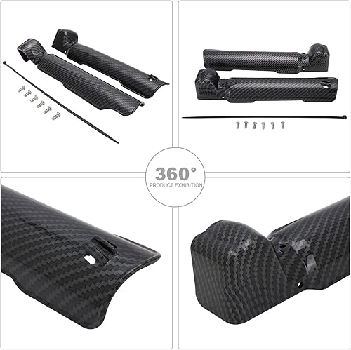 Miniatura 8 de Motocicleta Sur Ron Horquilla Delantera Cubiertas Simulado Fibra de Carbono Amortiguador Protector Para Sur Ron KKE Light Bee XS Electric Dirt Bike