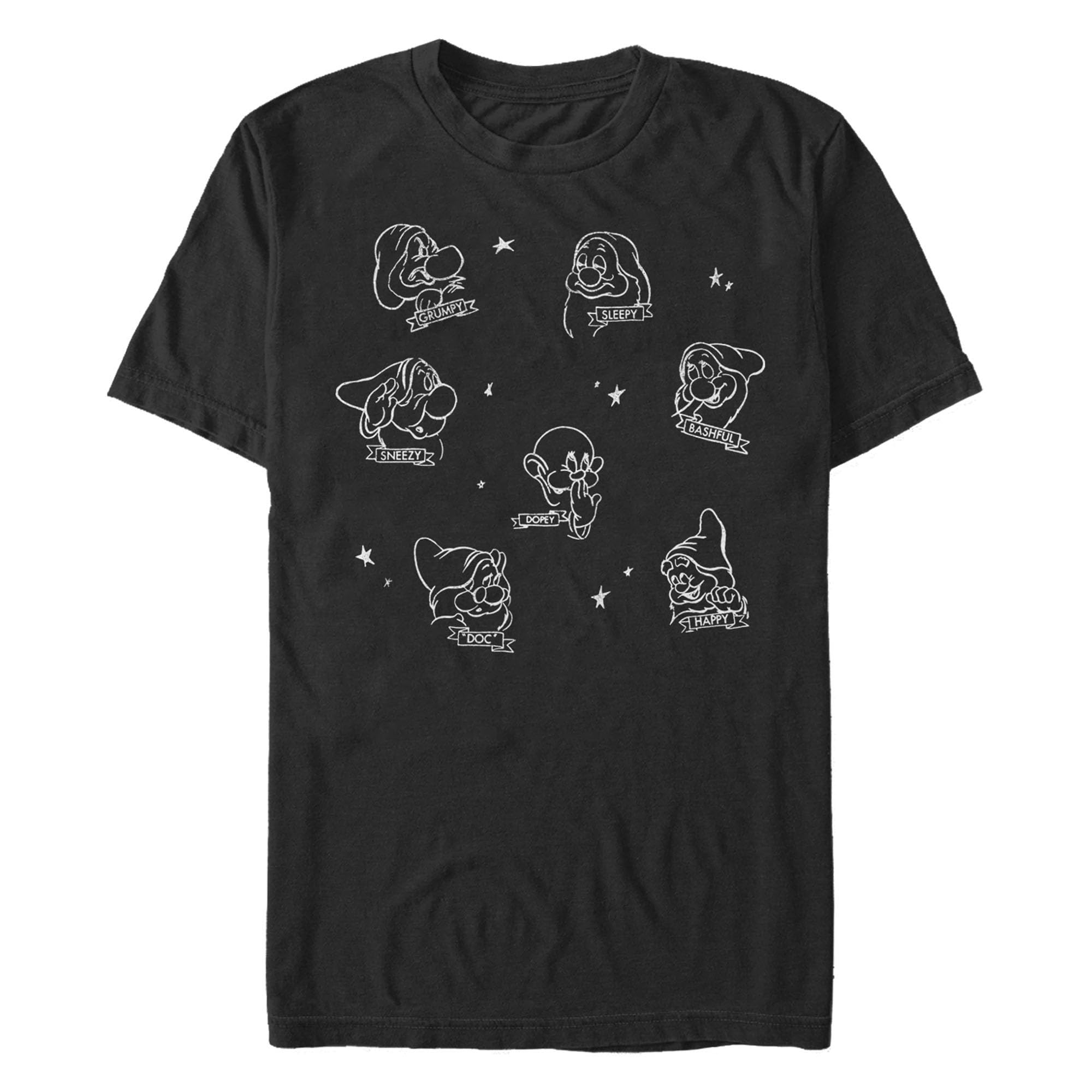 Disney Men's Disney Princess Many Dwarves T-Shirt