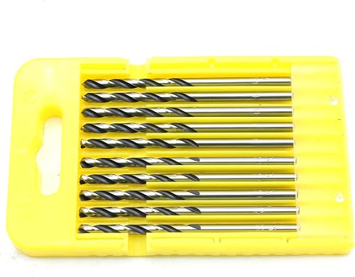 TMAX 10p 3mm Metric M35 Cobalt Jobber Twist Drill Bit for Stainless Steel | M35 High Speed Steel | Ideal For Hardened Metal, Stainless Steel, Cast Iron, Wood And Plastic | Heavy Duty Storage Case