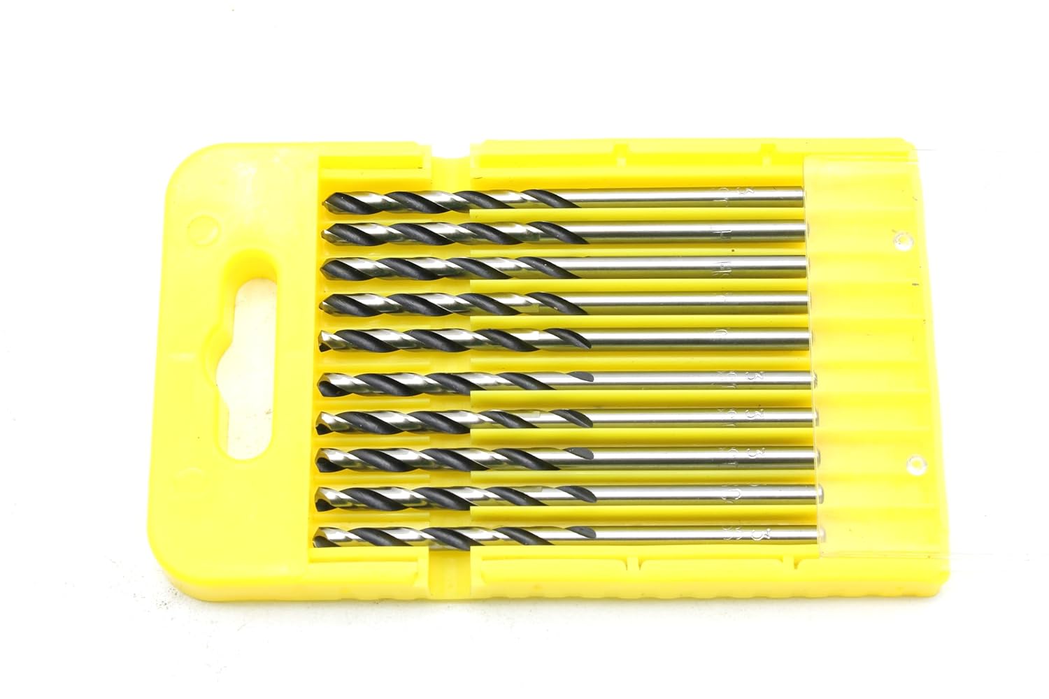 TMAX 10 pc 1/8 inch M35 Cobalt High Speed Steel Jobber Drill Bits for Stainless Steel & Hard Metals, with 1/4 Inch Hex Shank for Quick Chucks,3-1/4" Total Length,2" Working Length