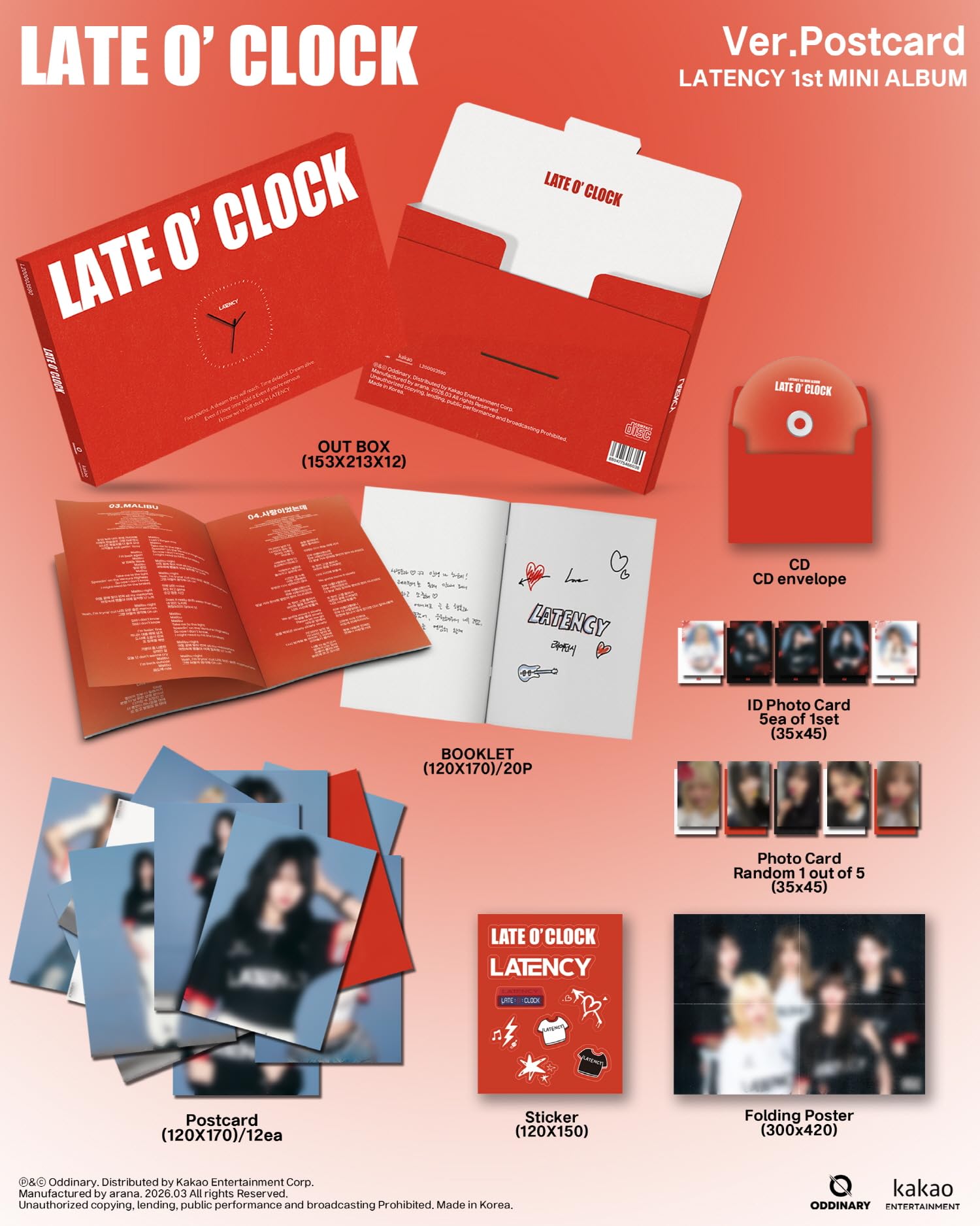 Amazon.co.jp: (Set : Sleeve+Postcard) レイテンシー LATENCY LATE O