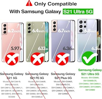 Rayboen for Samsung Galaxy S21 Ultra Case, Translucent Frosted Skin Feel Anti-Scratch Hard PC Back Soft Silicone Edge, Slim Fit Shockproof Protective Phone Cover for Samsung S21 Ultra, Matte Blue