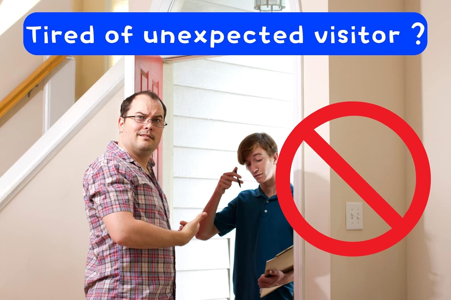 No Soliciting Sign For House 20 Pack No Soliciting Sticker No Soliciting Sign For Ring Doorbell Waterproof Home Office Suitable For Video Doorbell