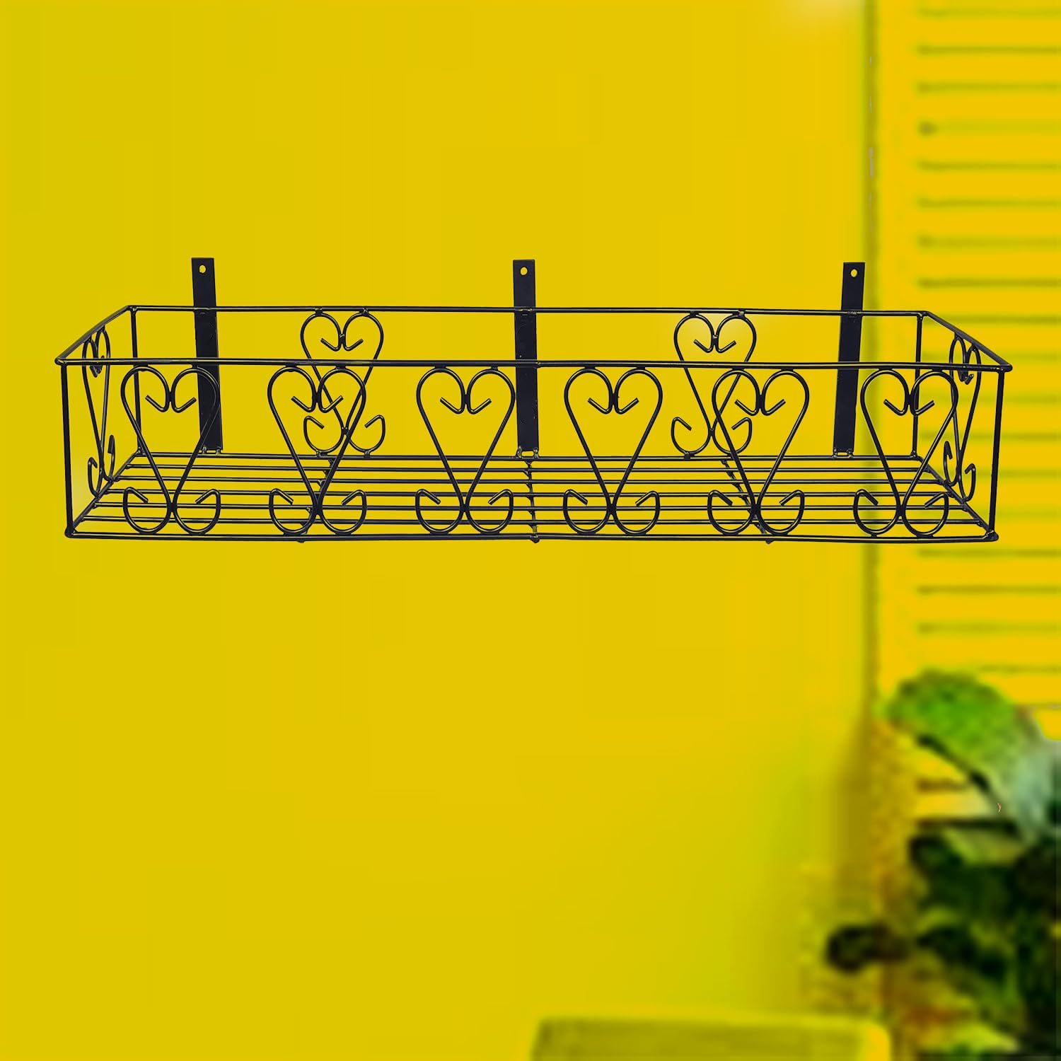 IRON LANDS Wall Fixing Wall Mounting Hanging Shelves Wall Hanging Plant Planter Pot Stand Bracket For Balcony Decoration Home Decor (B0D1373H91) Amazon Price History, Amazon Price Tracker