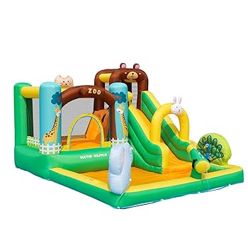 Amazon | 2024年 動物園 大型 プール エアー 遊具 滑り台