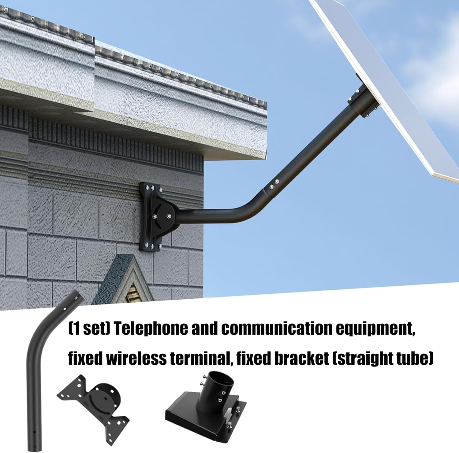 常設屋外アンテナ マウント スタンド 高耐久 360 度角度調整可能 壁天井互換性 全天候型アンテナ ホルダー