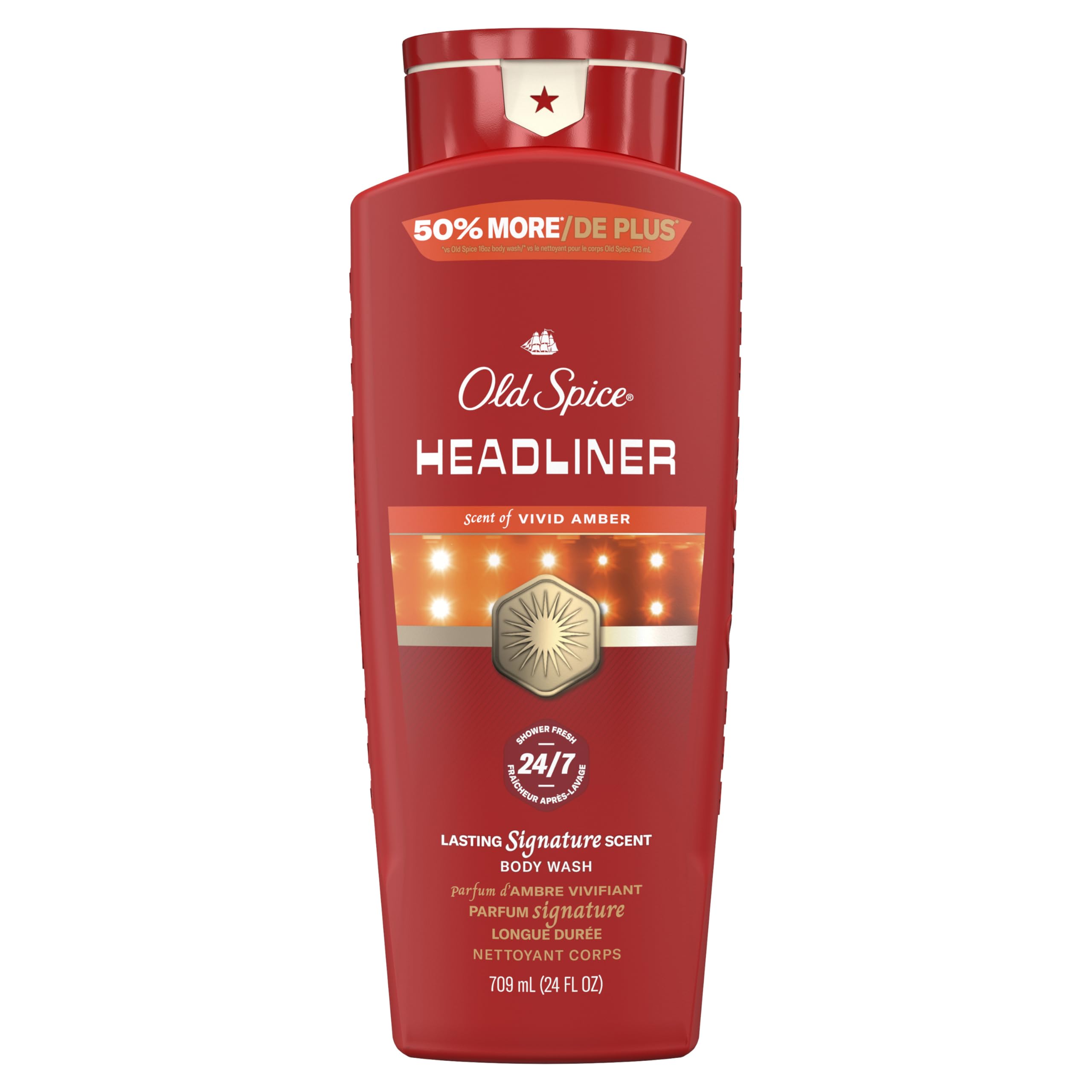 Old Spice Body Wash for Men 24 7 Shower Fresh Clean with Daily Use Lasting Signature Scent Refreshing