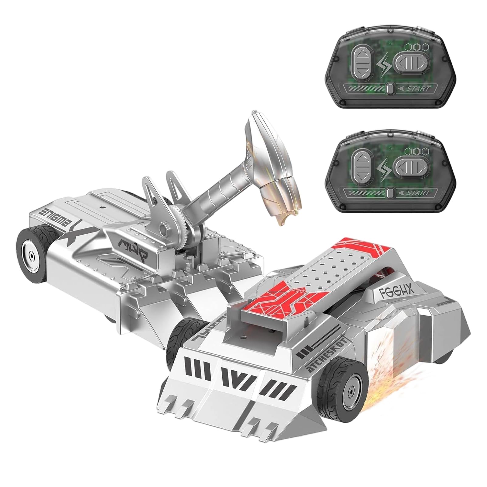 Remote Control Car, Sturdy Build, 1Set, Fighting Robots Mech Cars, Battle bots STEM Boxing Toy, Compact size, For Boys, Girls, Collectors, Birthday, Holiday, Backyard, Park, Garden