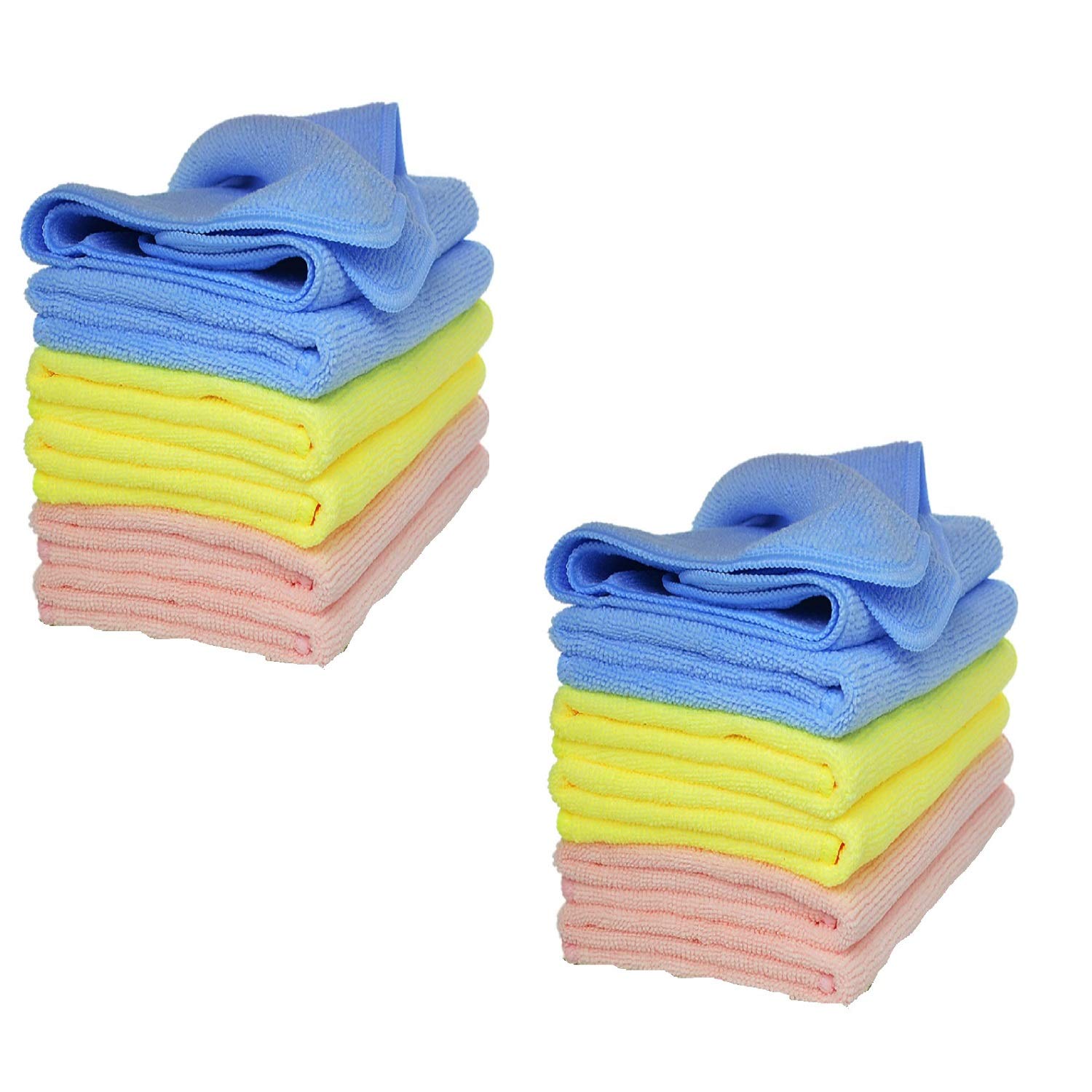 Winberg ® Car/Kitchen/Home Cleaning microfiberTowels 30 x 40 cm Cloth Combo Pack of 12 Microfiber Cloth Towel TWL12