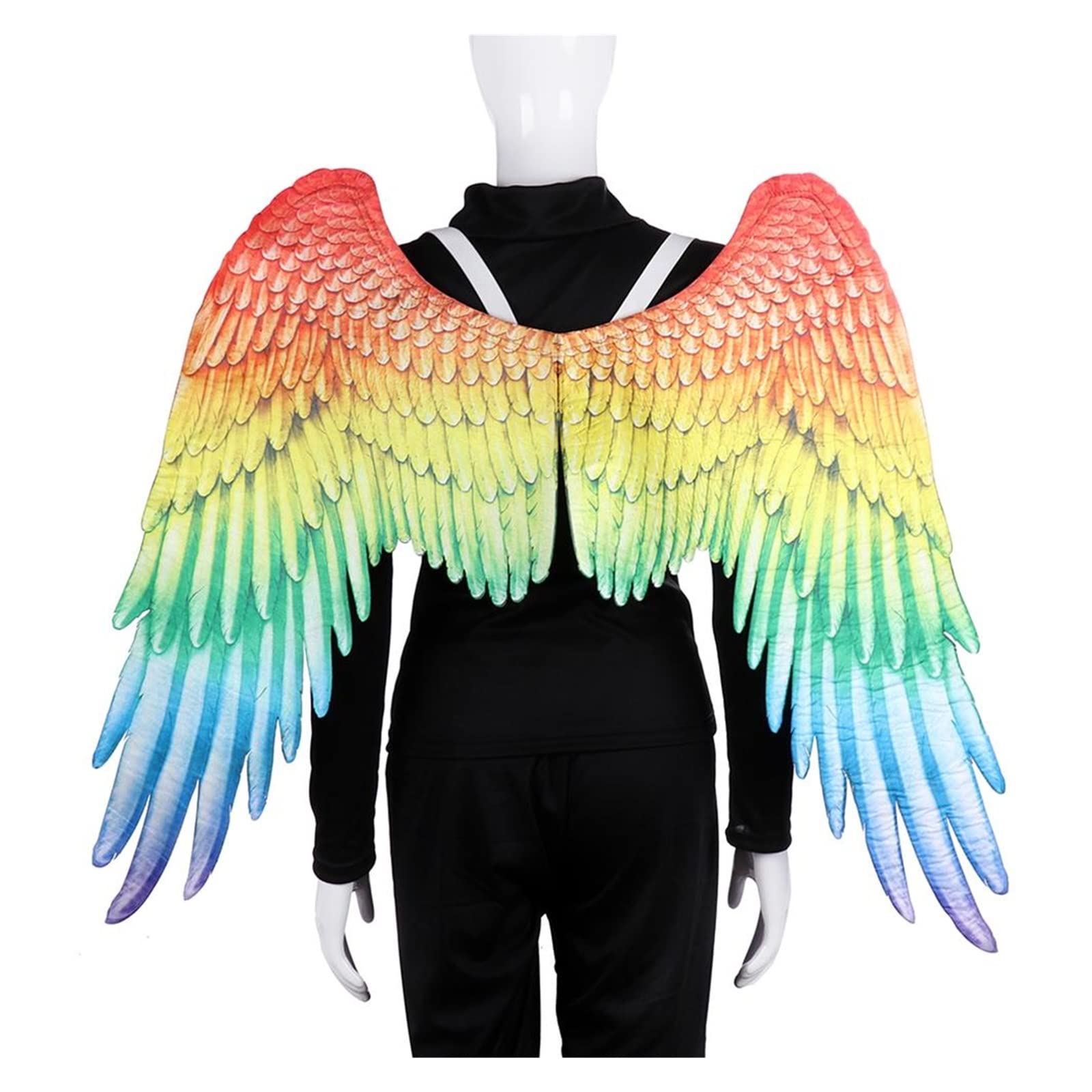 Amazon.co.jp: カラフルな虹の天使の羽カーニバルハロウィンゲイ