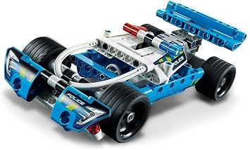 Technic Police Pursuit Toy Car Vehicle, Pull-Back Motor, Police Toys for Kids
