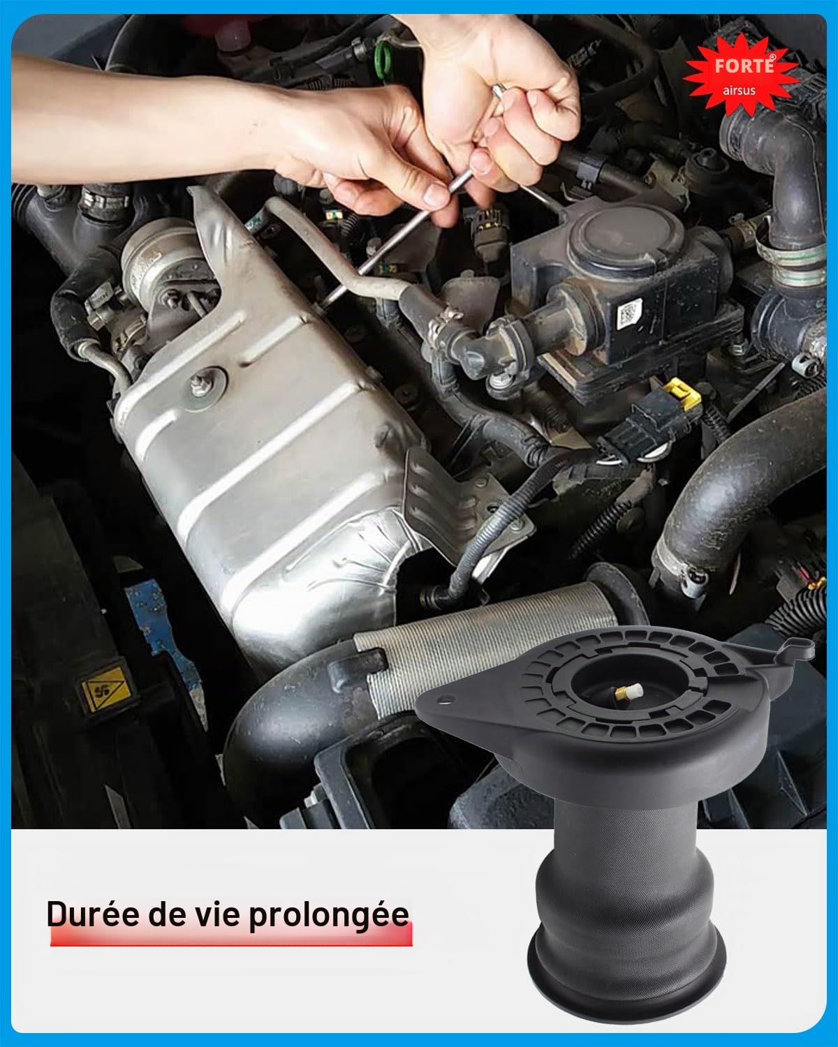 1350998080 Paire de sacs à ressorts de suspension arrière compatibles avec For Fiat Ducato Peugage Boxer Jumper 2007-2016 (gauche ou droite)