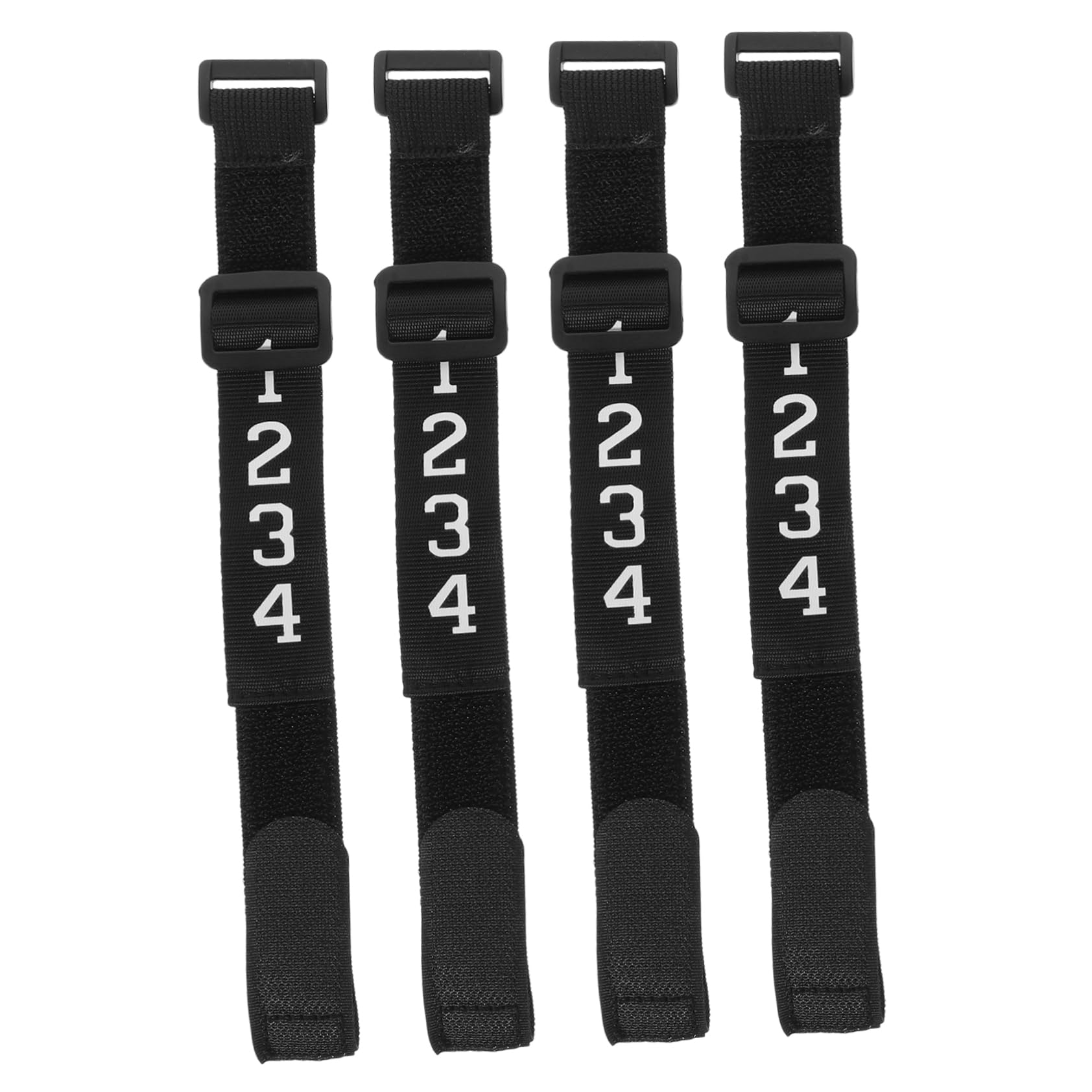 BRIGHTFUFU 4pcs Football Numbered Wristbands Referee Accessories Comfortable Design for Youth Soccer Convenient Down Indicators for Referees