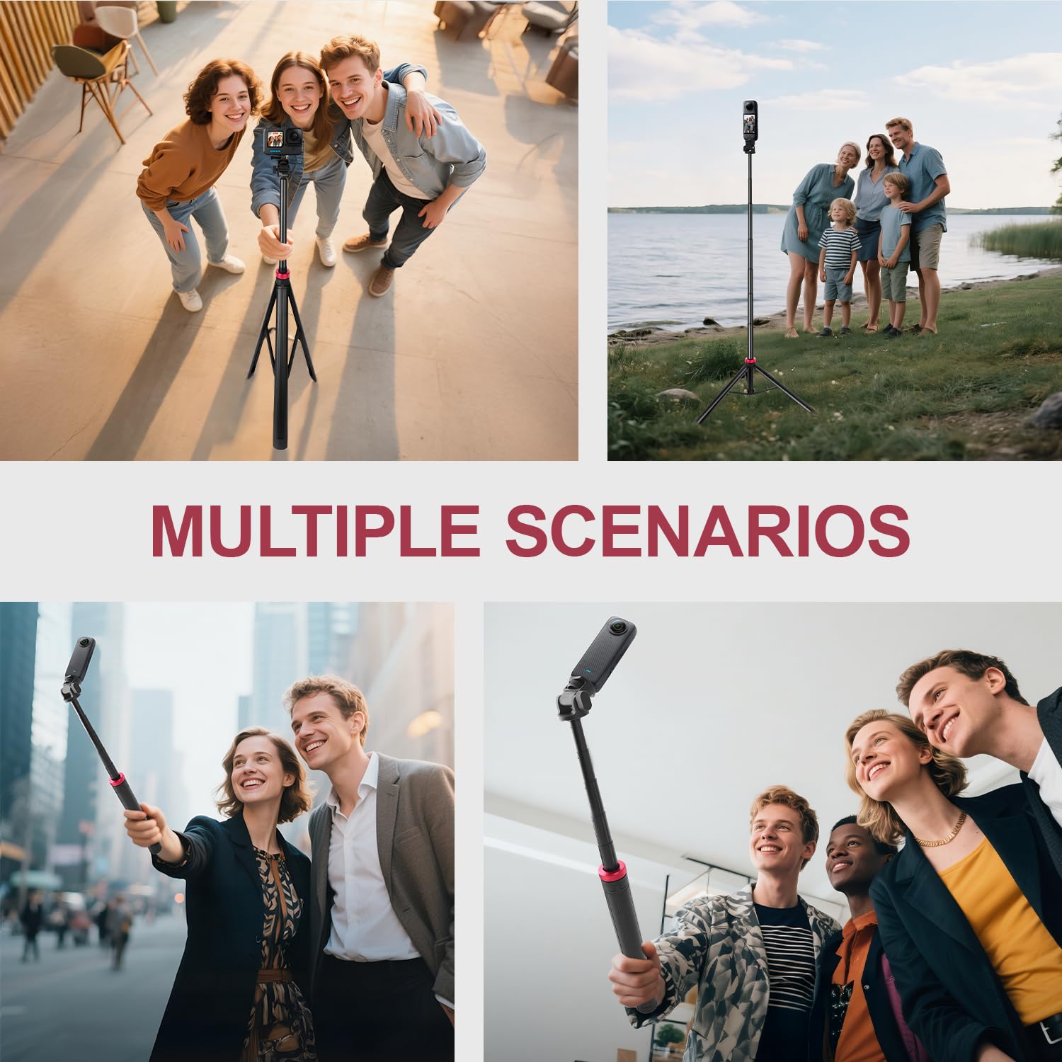 200cm Asaiy Selfie Stick Stativ Ausziehbar Leichtes Einbeinstativ