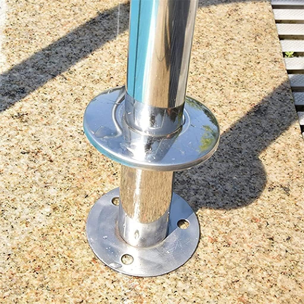 Pool il Handle Grab Rails Swimming Pool Rail Pool Railing Swimming Pool Stair Rail,Swimming Pool Stair Rail W/Base Plate,Easy Mount Hand Grab Rail