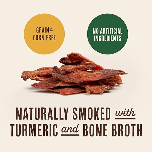 Miniatura 6 de Waggin' Train Cecina de pollo ahumado para perros con cúrcuma y caldo de huesos de grado humano, sin granos ni maíz, alta en proteínas, premios de