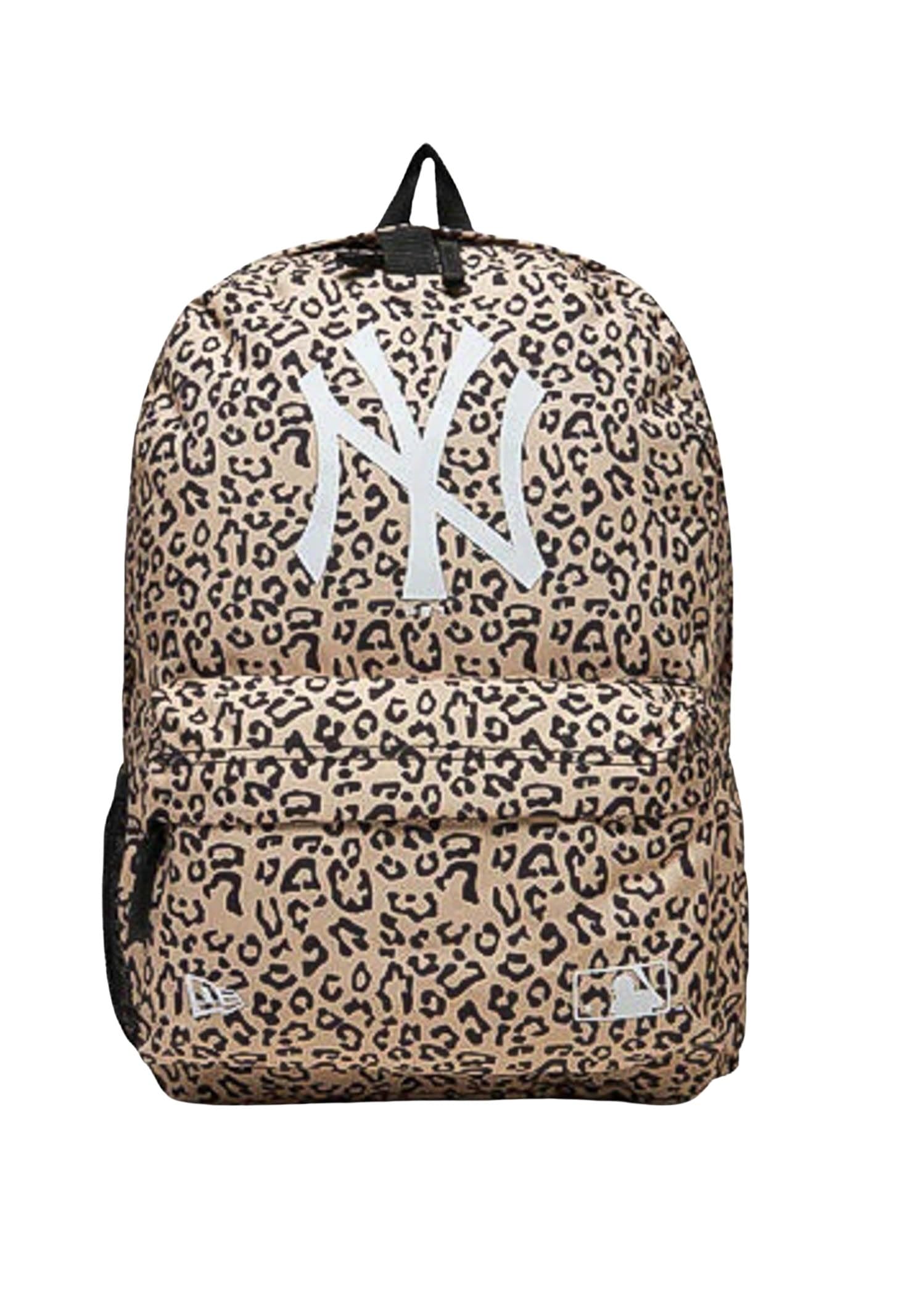 New Era ERA Zaino York Yankees beige da donna con stampa animalier UNI
