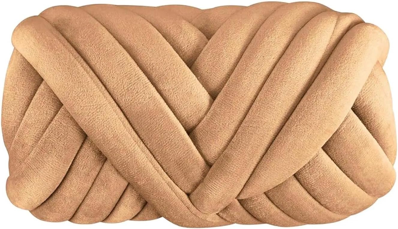 Chunky Yarn Tube Crocheting 250G Tubular Knitting Soft Bulky for Rug Making Throw Hats Scarf Pet Bed(R)