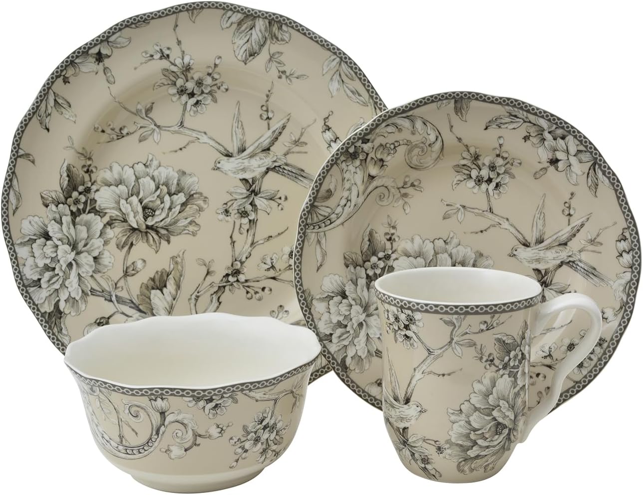 Adelaide 16-Piece Porcelain Dinnerware Set, Antique Australia Ubuy