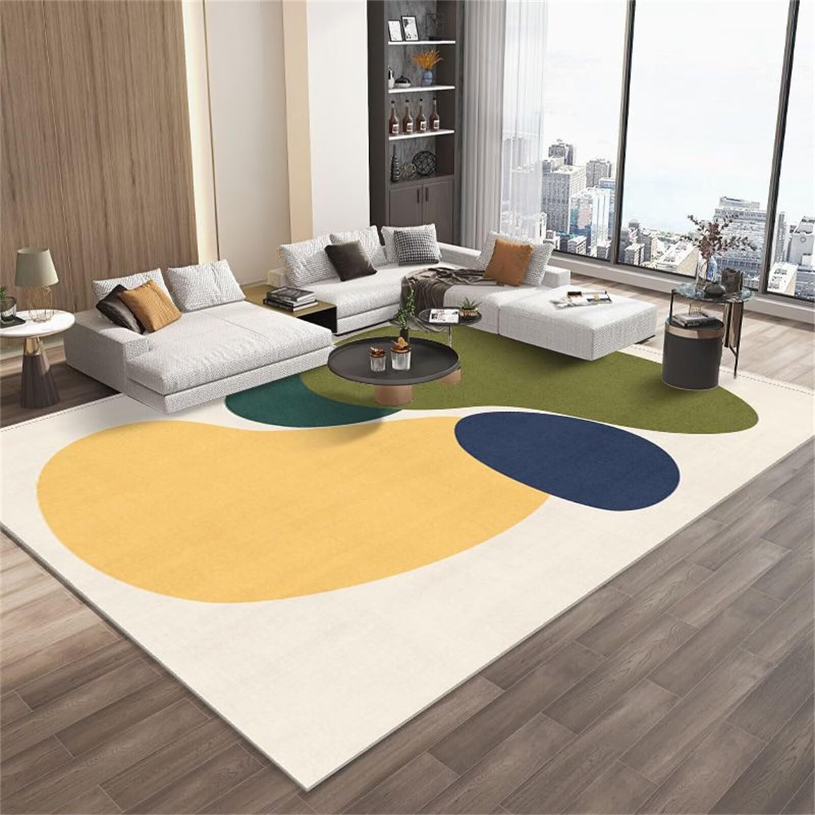 Tapis de chambre absorbant anti-glisse 160x200cm pour éviter les sols froids