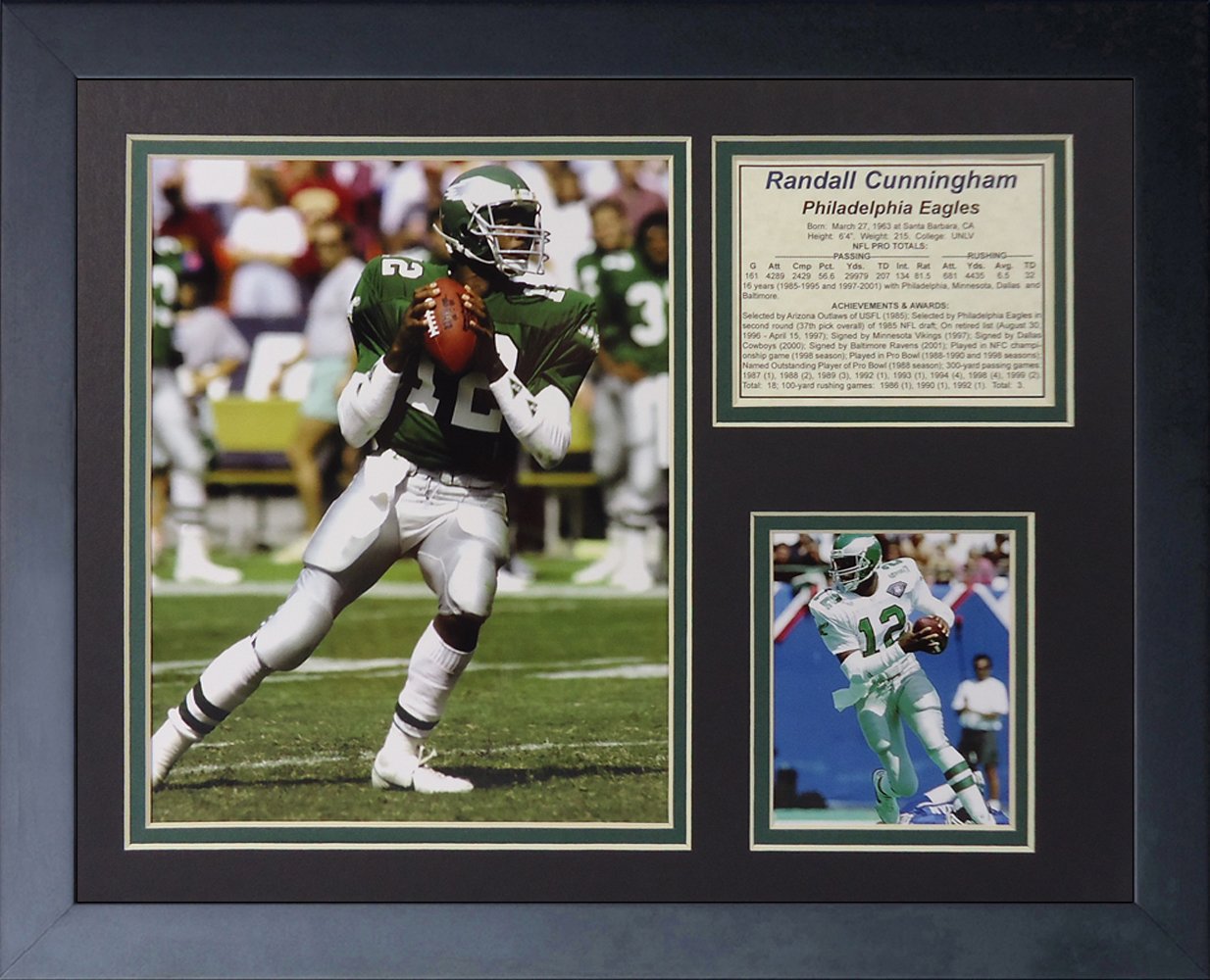 Cadre photo Randall Cunningham Legends Never Die, collage de collection 11 x 35,6 cm - 2