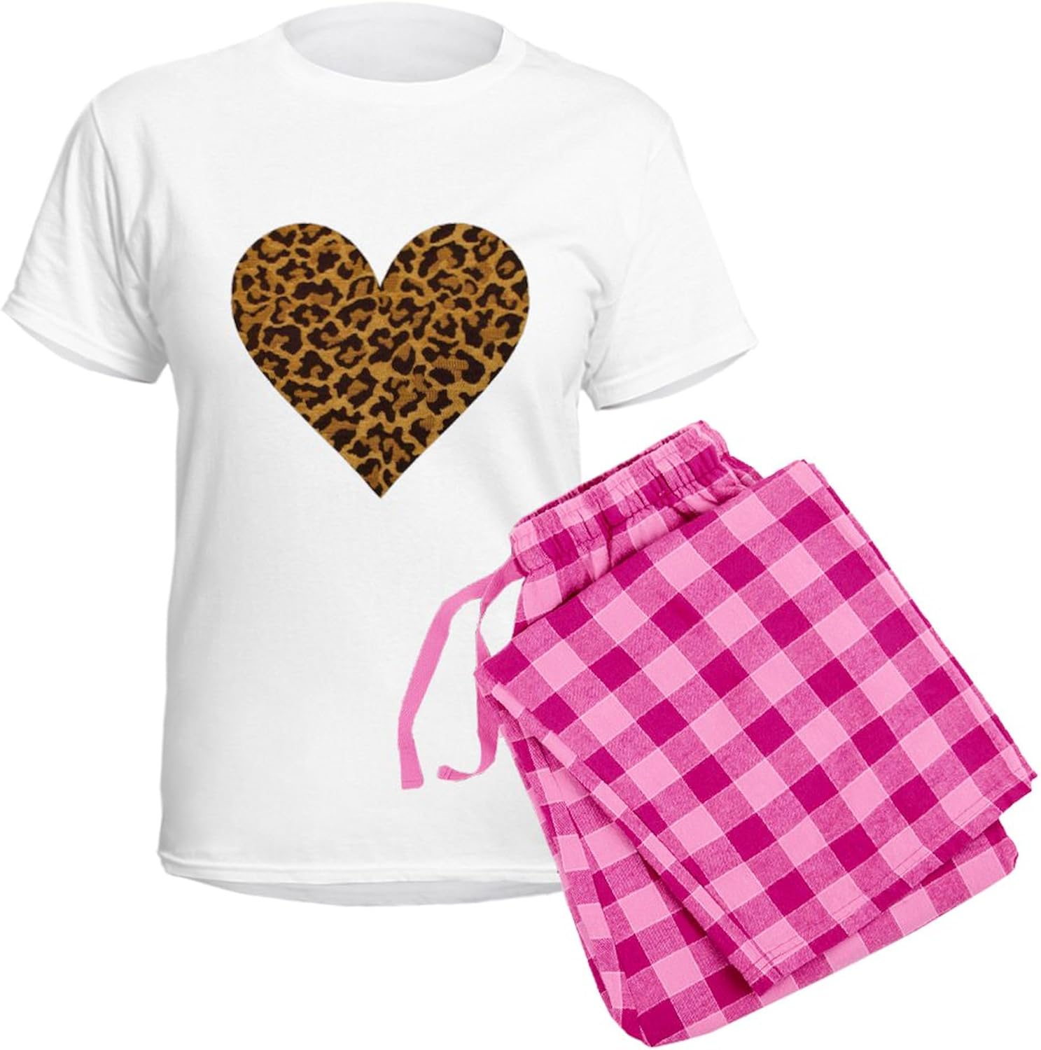 CafePress Leopard Women's Light Pajamas Women's Novelty Cotton Pajama Set, Comfortable PJ Sleepwear