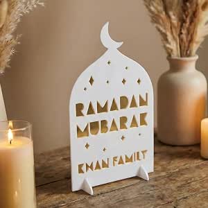 Iwa Concept Ramadan Mubarak Personalized Islamic Table Decor