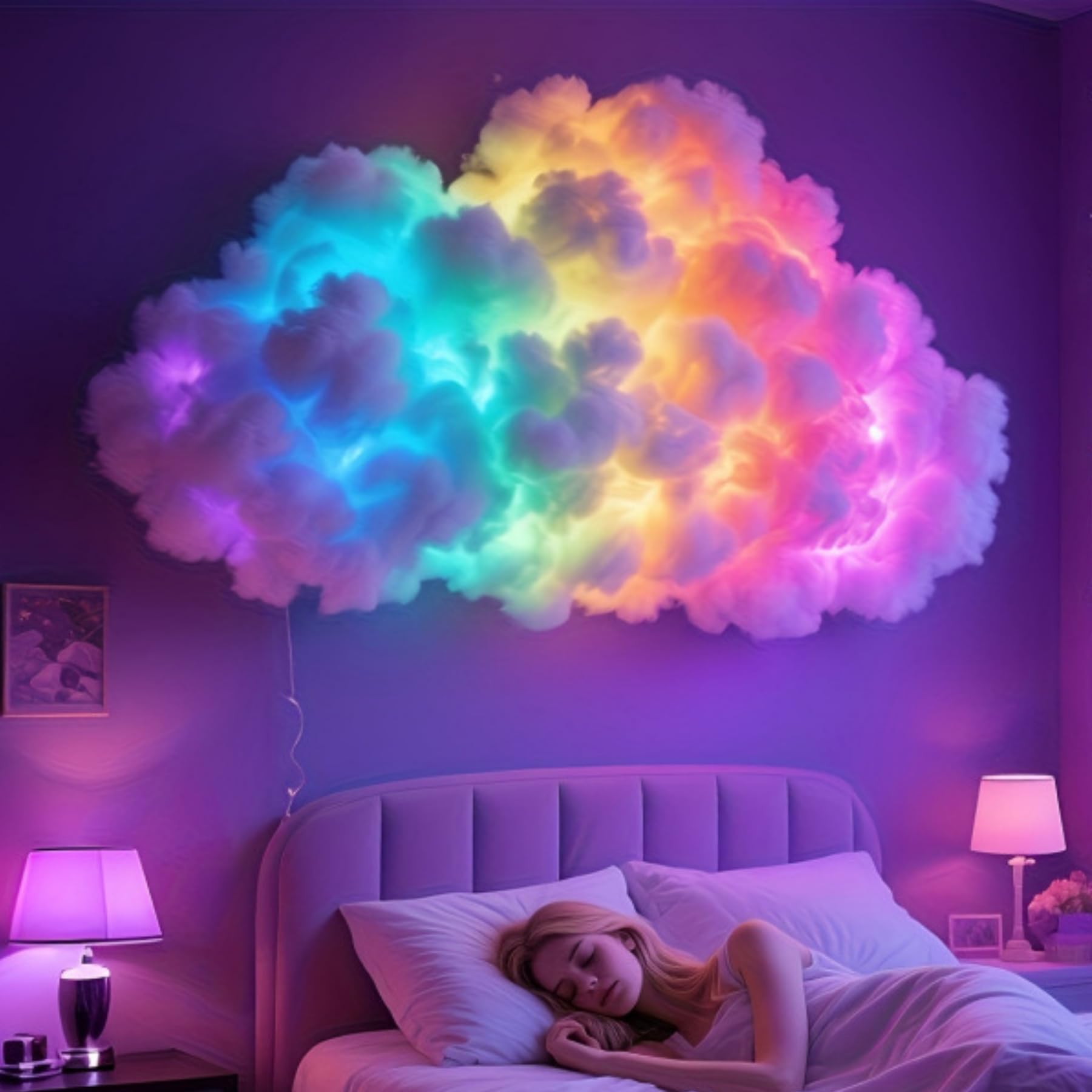 Nuage 3D LED pour plafond 4m résout le manque de luminosité