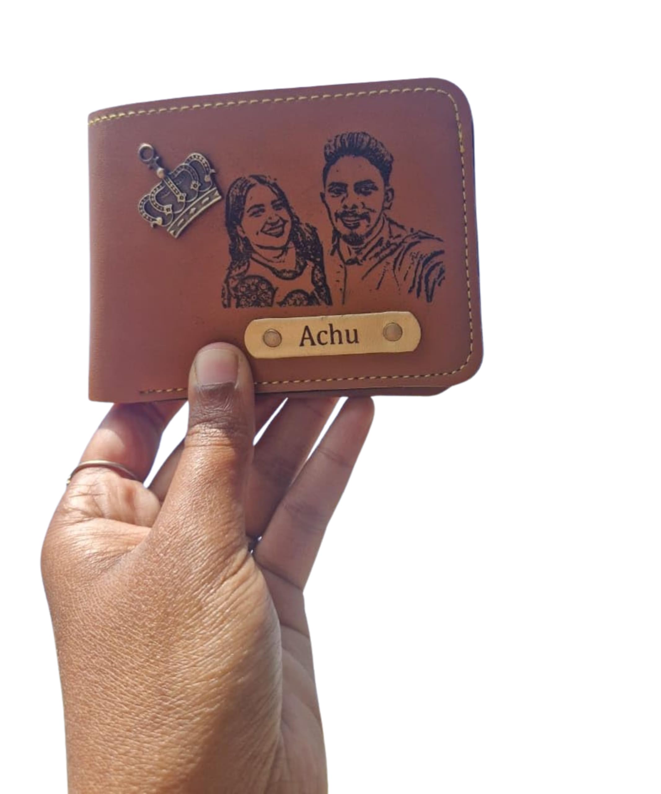 dream gift glore Dream Gift GlorePersonalized Men's Leather Wallet Custom Photo & Name Engraved Bifold Wallet, Unique Gift for Men-picture-22
