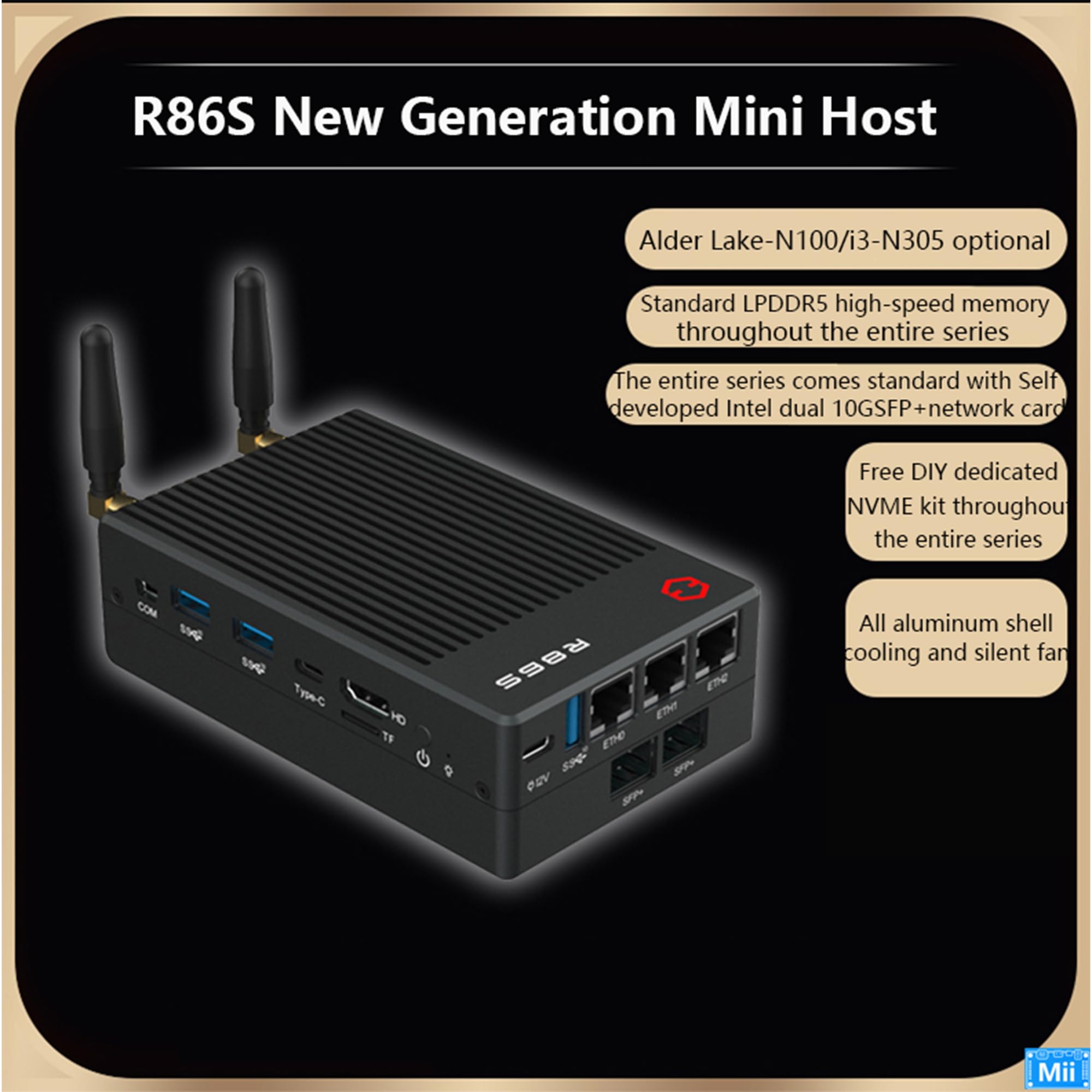 ミニルーター Amazon.com: New R86S-N Mini Router 12th Generation Intel N100 N305