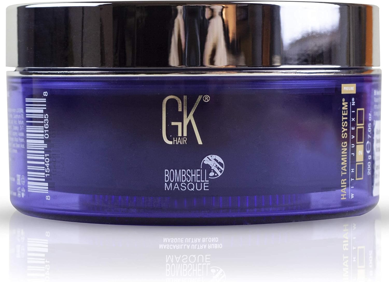 GK HAIR Global Keratin Ultra Blonde Bombshell Masque 200 g Semi-permanent Langdurig haarverstevigende kleurpigmenten Hydraterend styling- en kleurmasker voor alle haartypes Unisex GK HAIR Global Keratin Ultra Blonde Bombshell Masque 200 g Semi-permanent Langdurig haarverstevigende kleurpigmenten Hydraterend styling- en kleurmasker voor alle haartypes Unisex