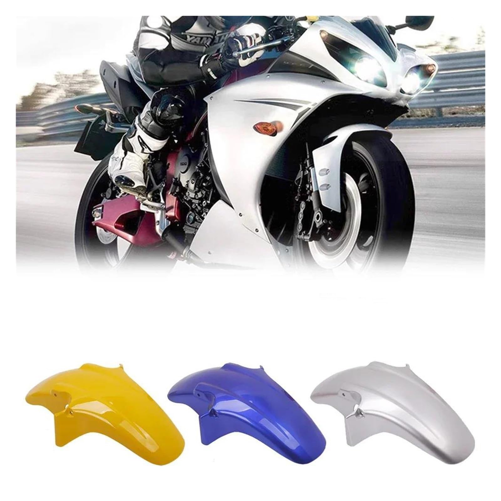 Capot Garde-Boue Moto pour CB250F CB600F CB900F CB1300 Hornet 250 600 900 CB600 Garde-Boue Avant Moto Garde-Boue Anti-éclaboussures Garde-Boue de Pneu Moto(A)