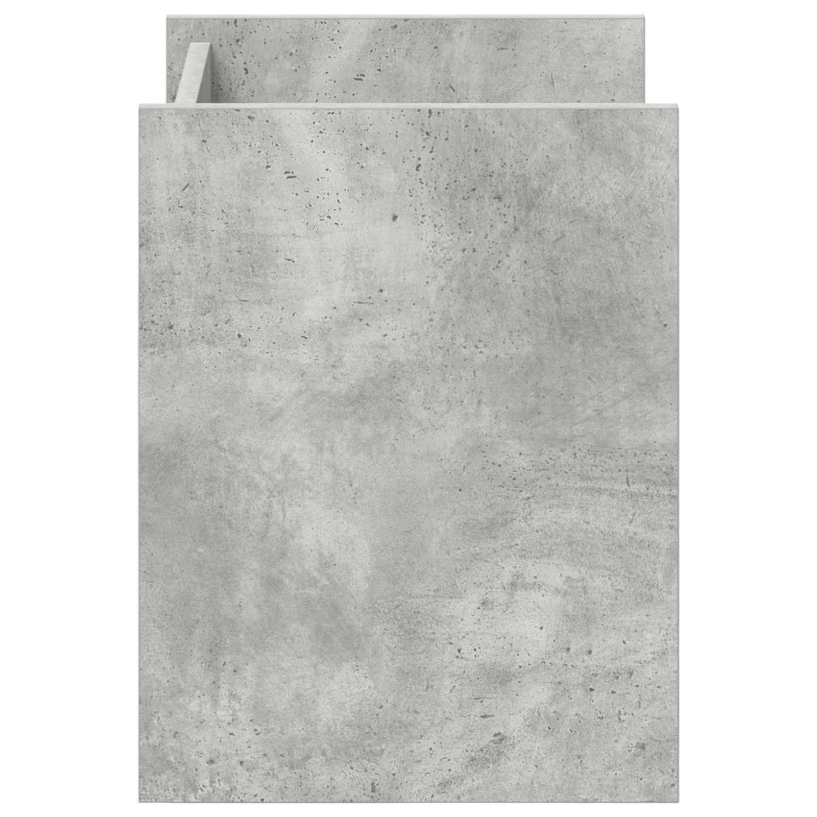 Scaffale portariviste in cemento grigio, 35 x 35 x 45 cm, con 3 ripiani, versatile portariviste per soggiorno, ufficio, scaffale e organizer